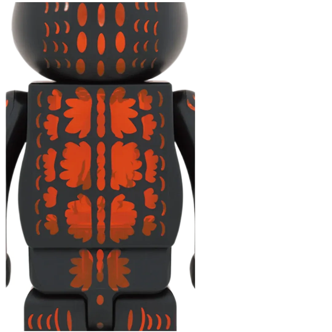 Bearbrick Godzilla VS Destoroyah version Godzilla (Meltdown) 1000% Clear Orange Ver.