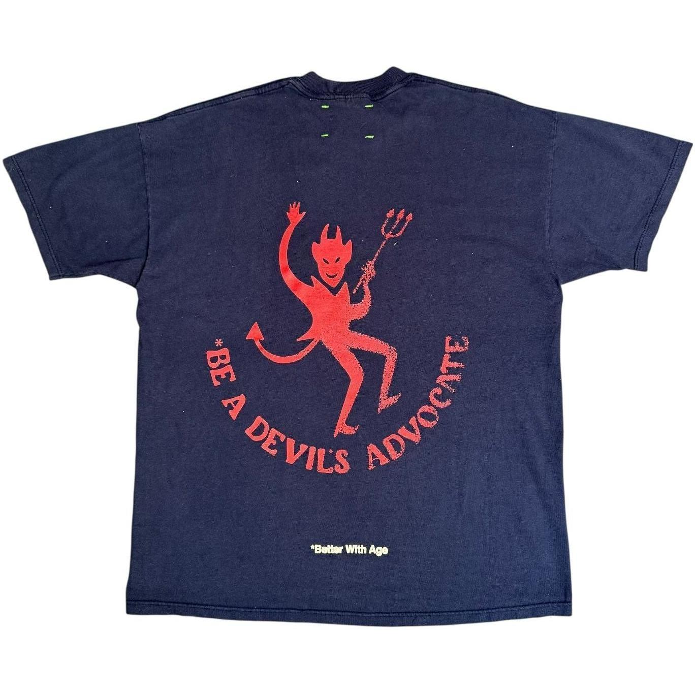 Better With Age Be A Devil's Advocate T-Shirt Navy