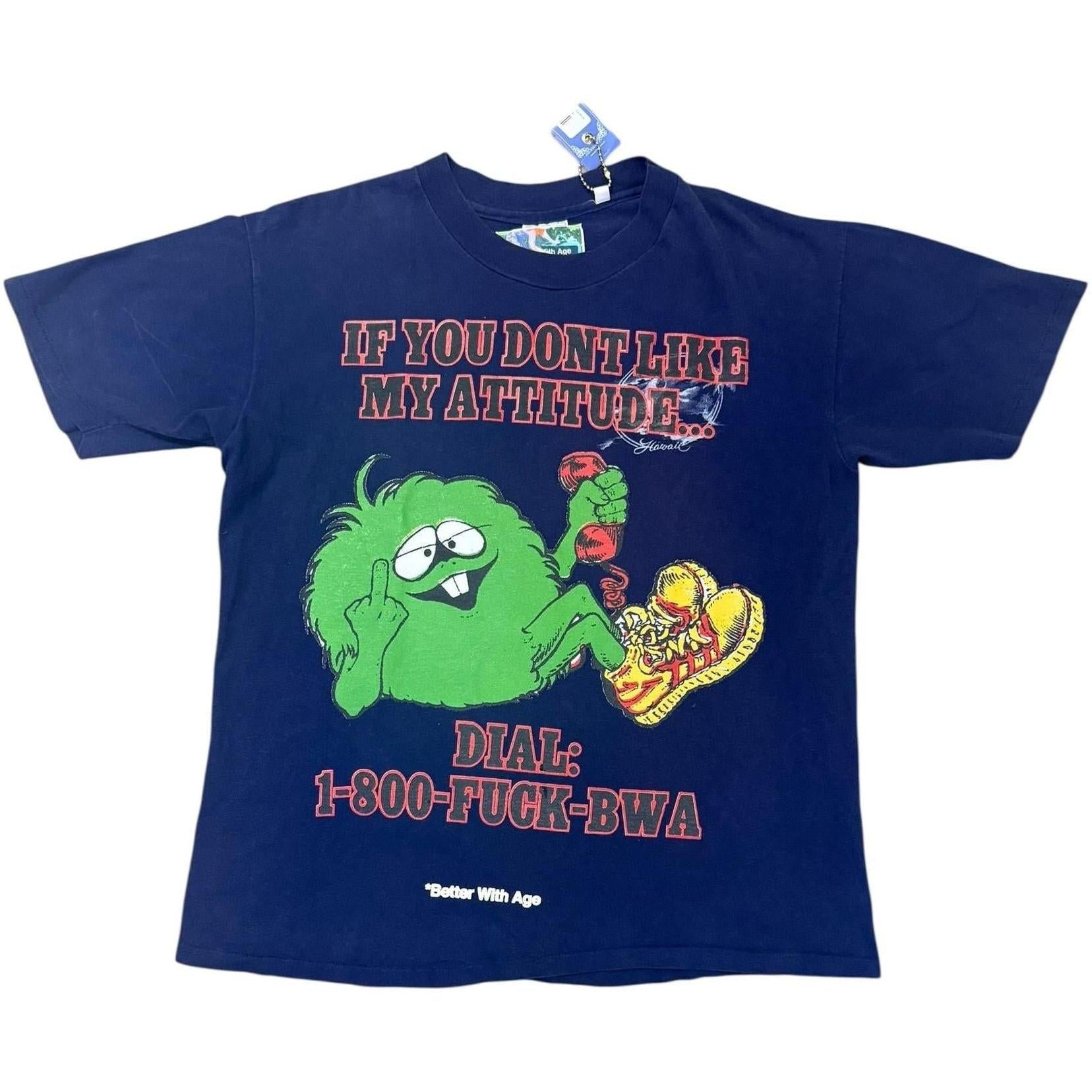 Better With Age Dickhead Tee Blue/Multi