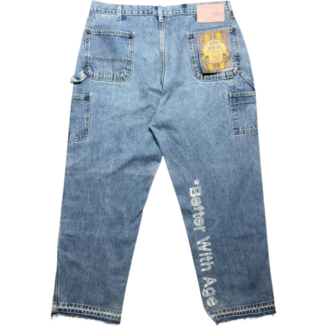 Better With Age Forgot Double Knee Hand-Beaded Trouser