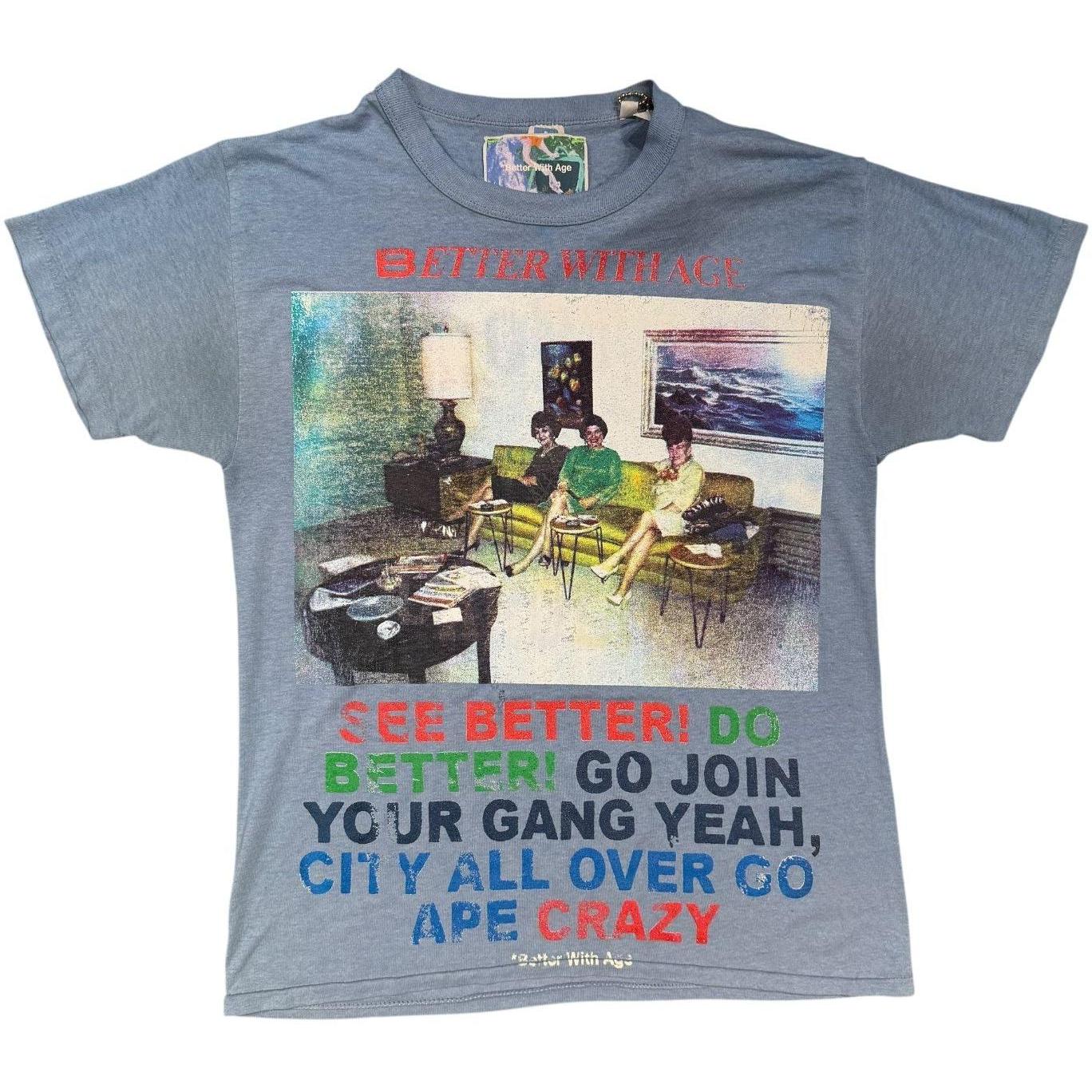 Better With Age Gibberish T-Shirt Blue