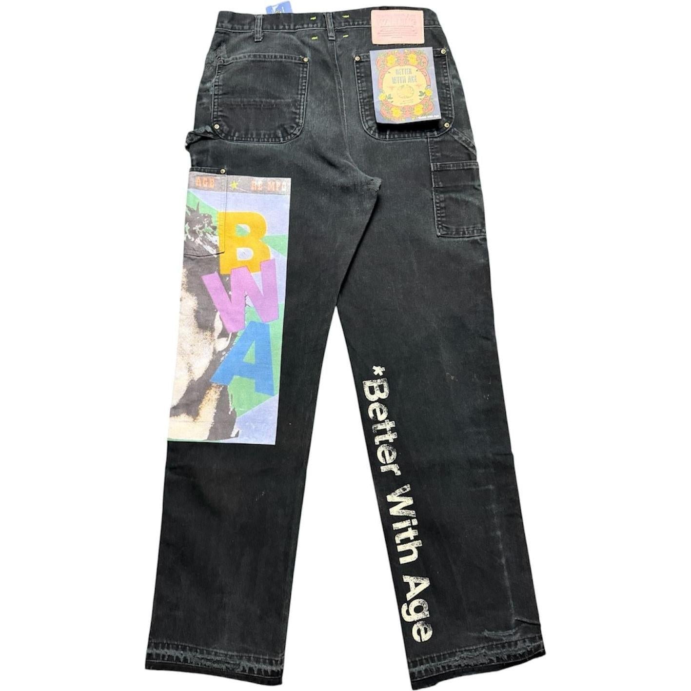Better With Age Knucklehead Double Knee Carhartt Pants Black