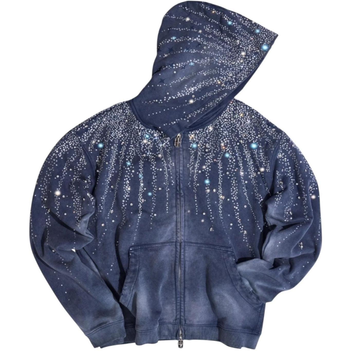 Birth of a Royal Child 20k Steller Diamond Hoodie Blue