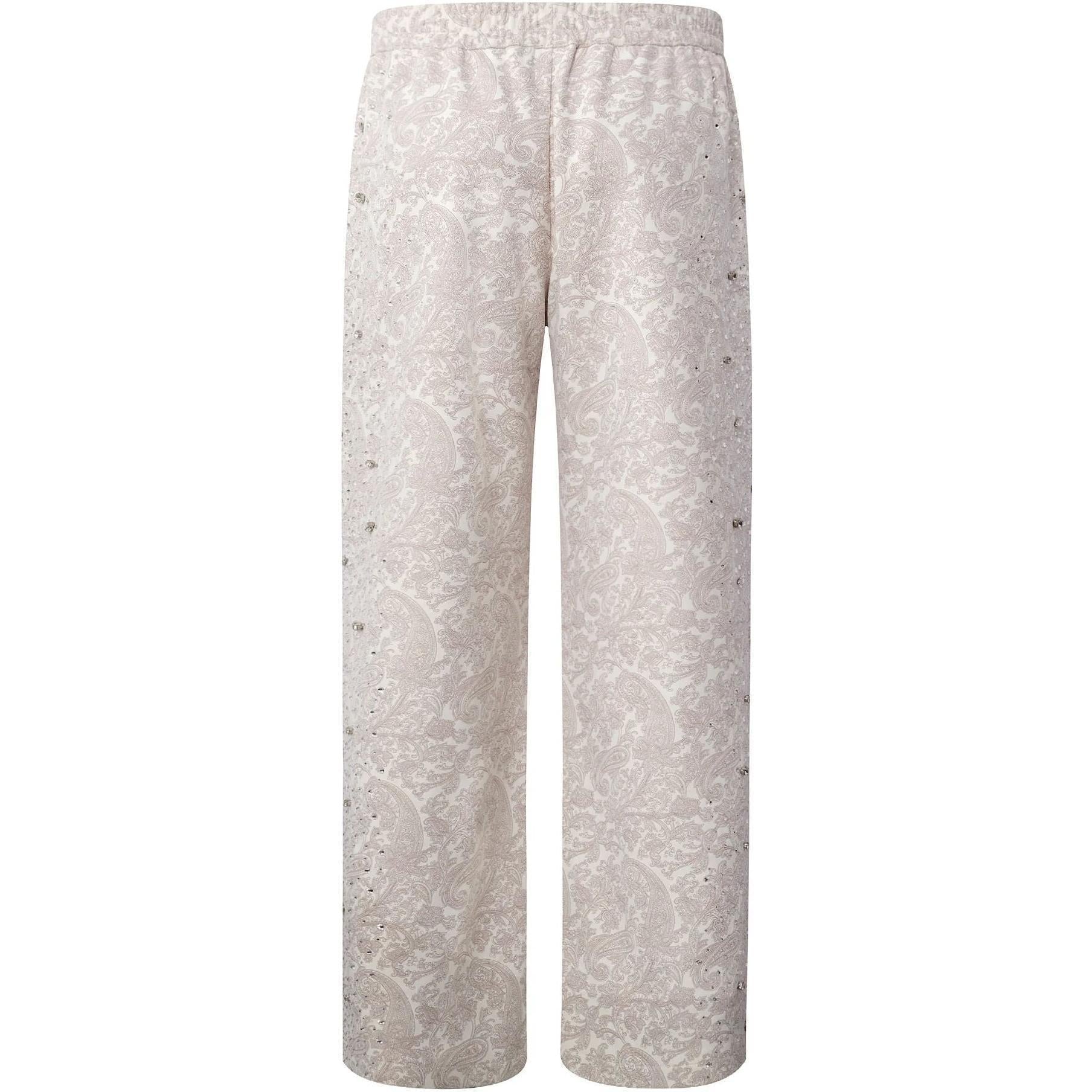 Birth of a Royal Child Cashew Blossom Pearl Sweatpants White