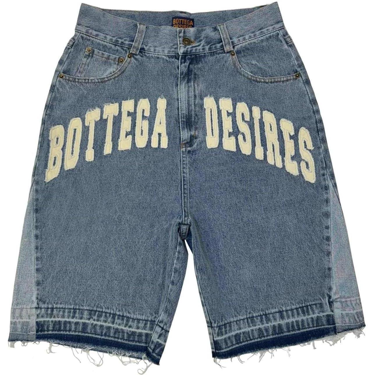 Bottega Desires Denim Shorts Blue