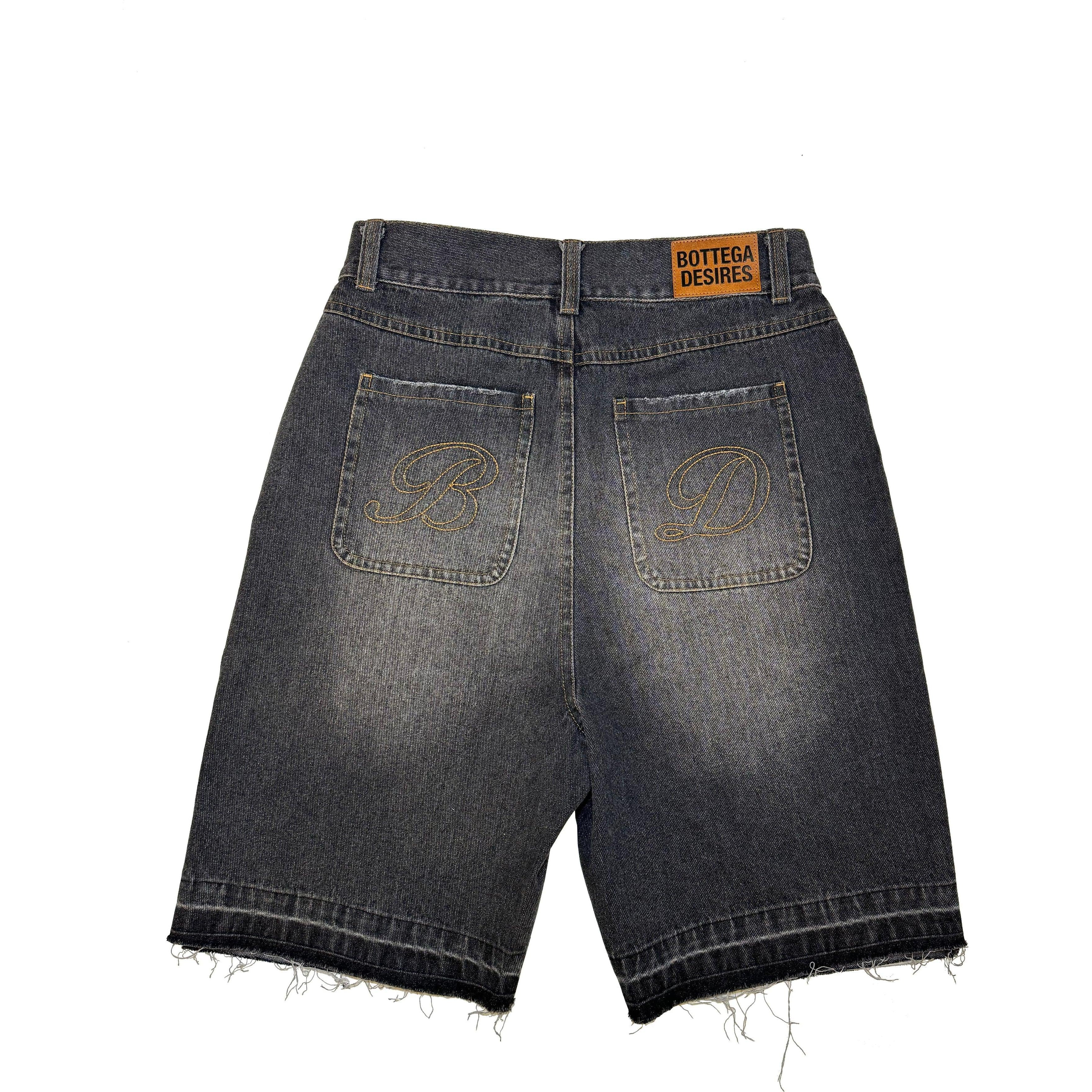 Bottega Desires Jean Shorts Black