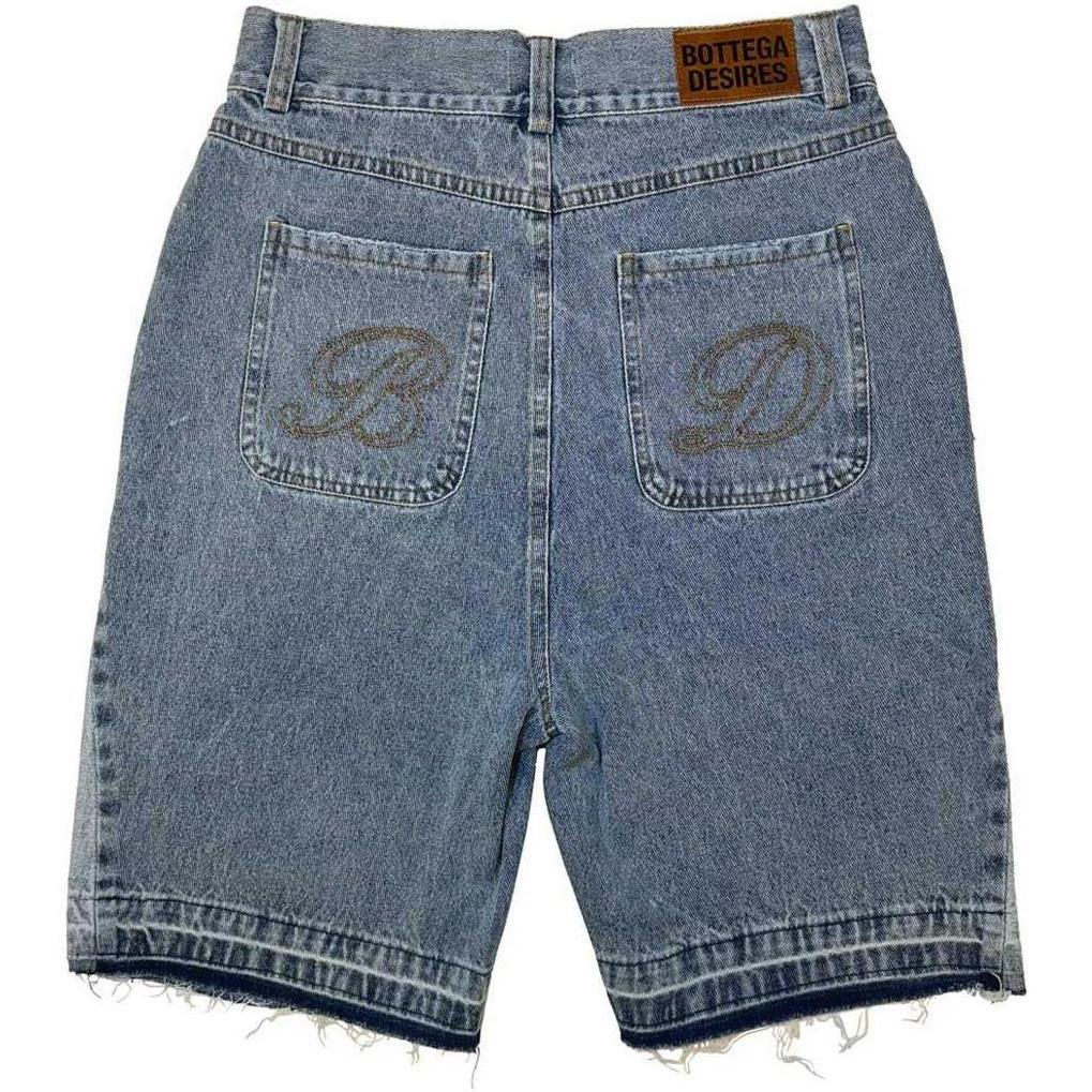 Bottega Desires Jean Shorts Blue