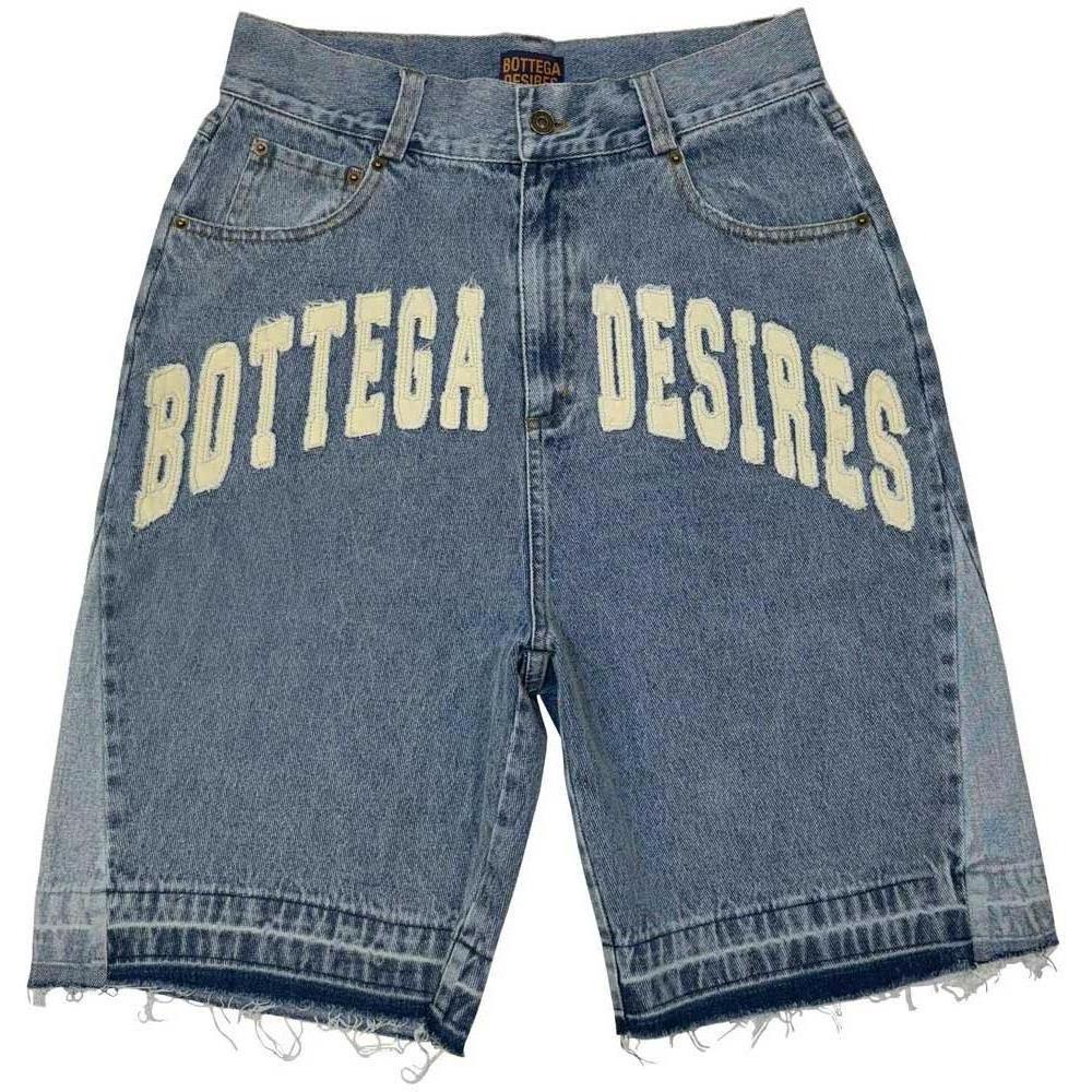 Bottega Desires Jean Shorts Blue