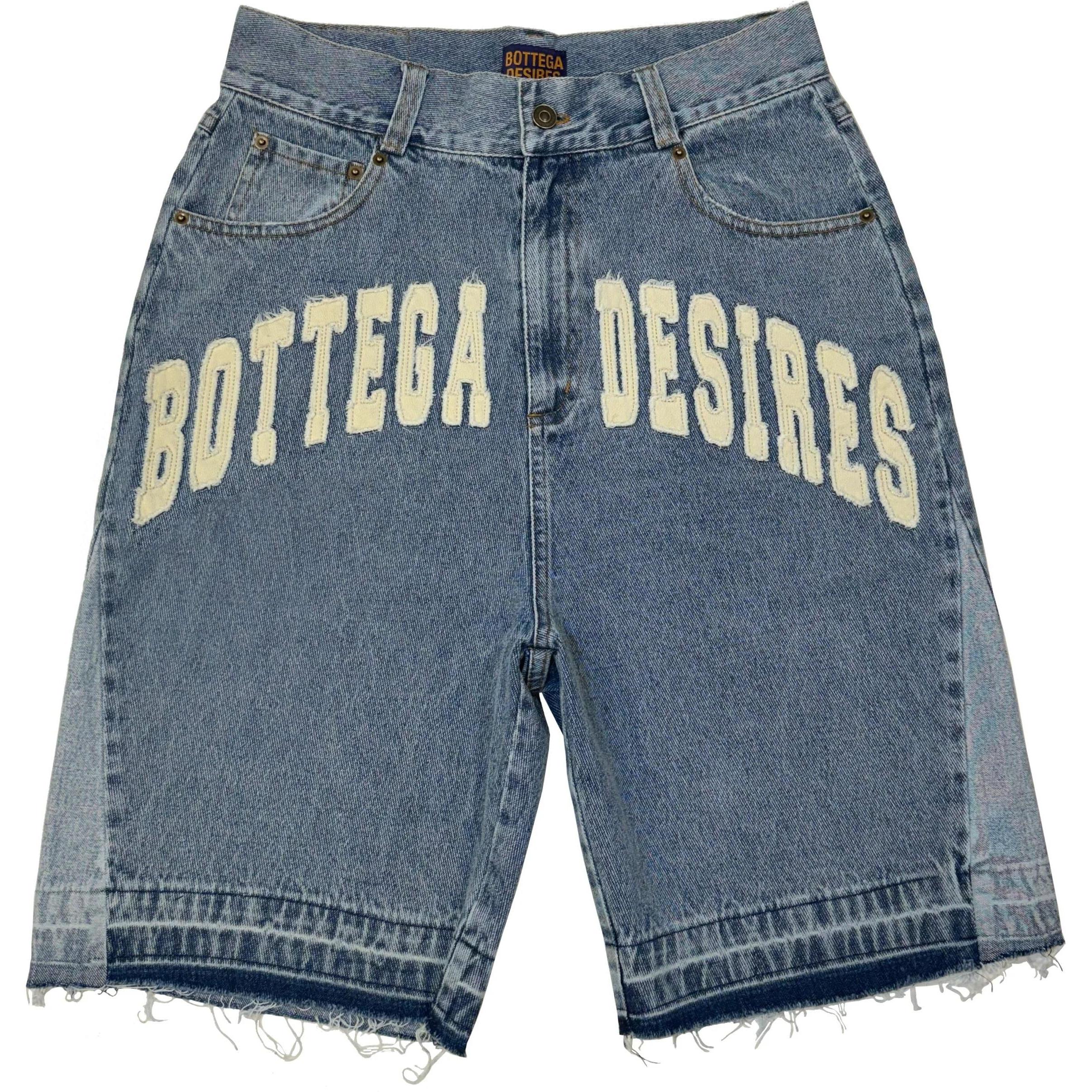 Bottega Desires Jean Shorts Blue