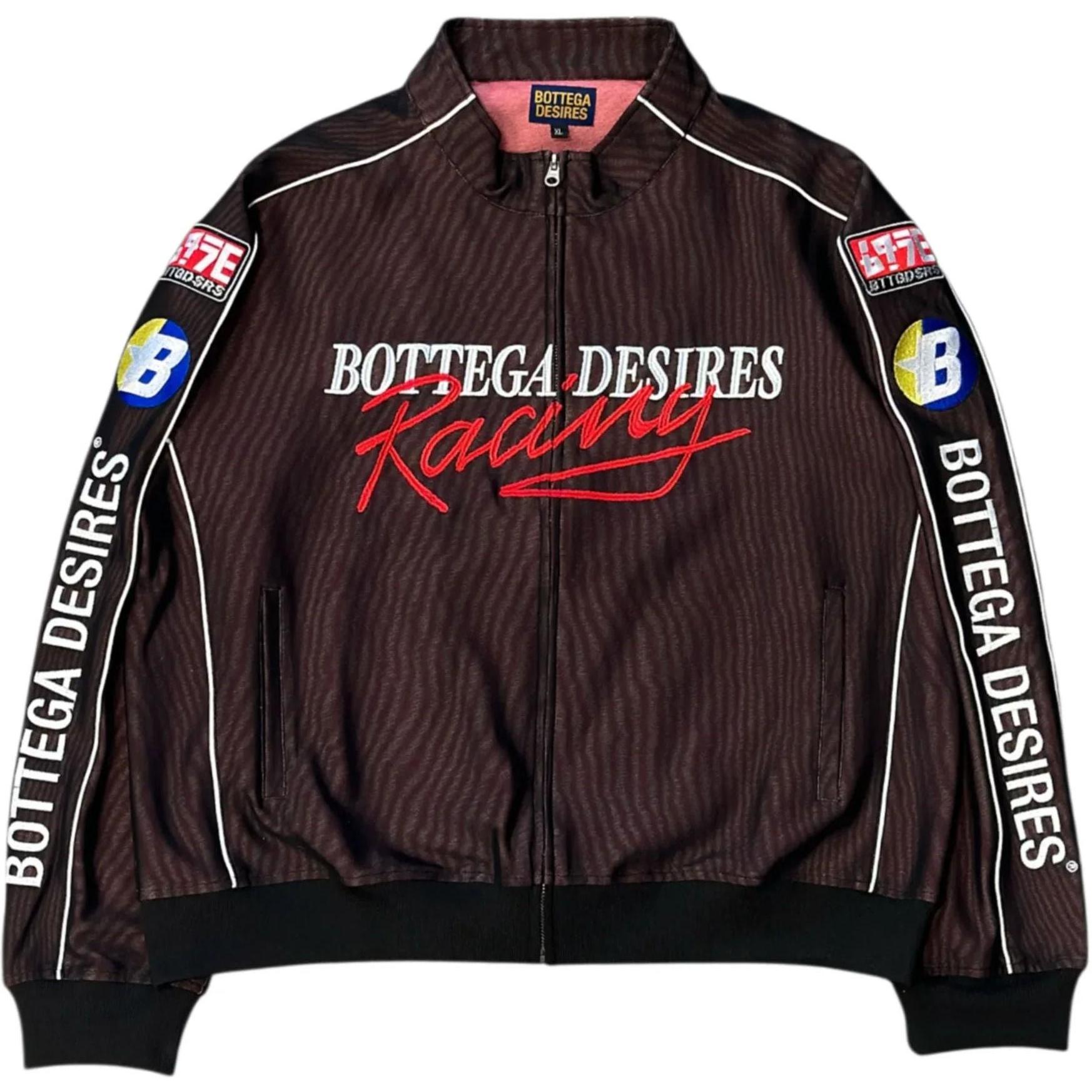 Bottega Desires Race Tracksuit Jacket Brown