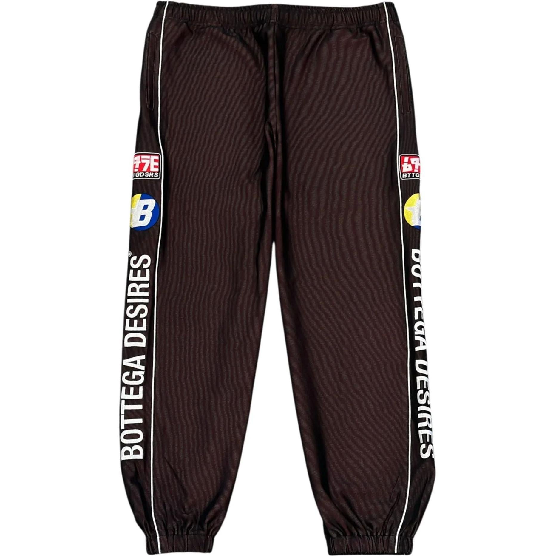 Bottega Desires Race Tracksuit Sweatpants Brown