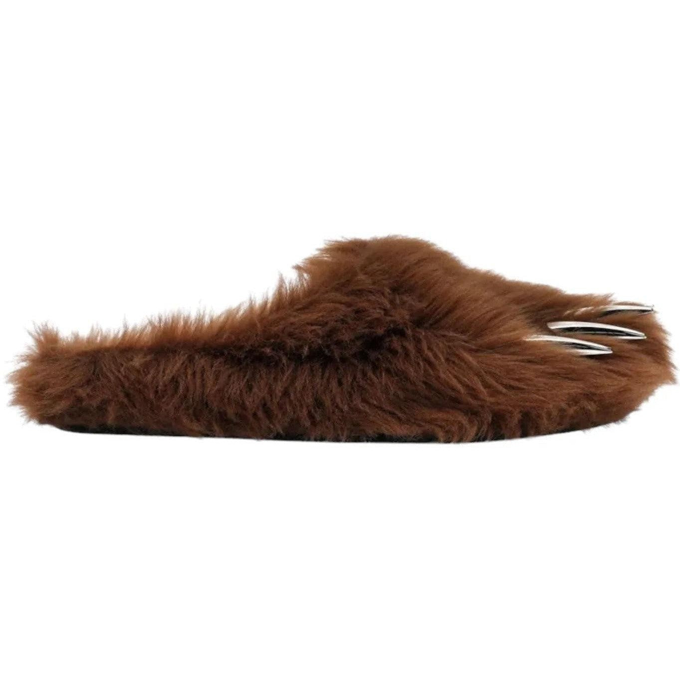 Bravest Studios Bear Claw Mule Slippers Brown