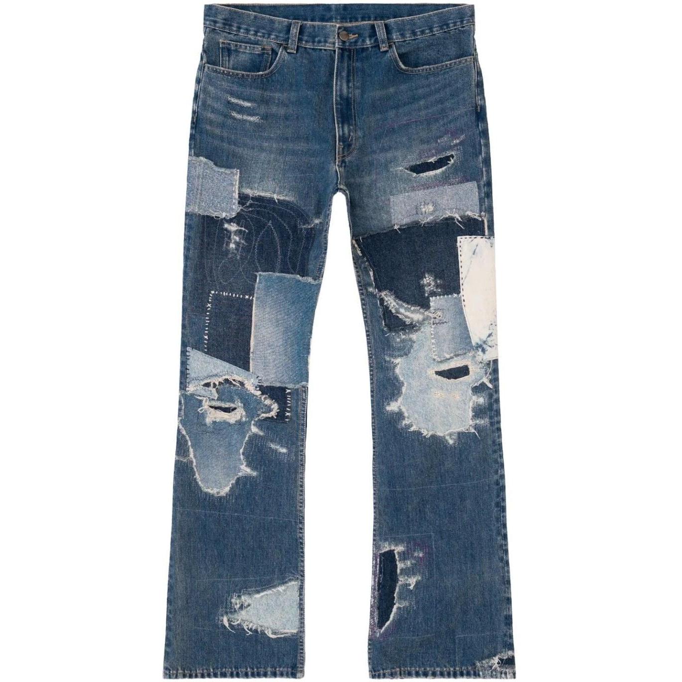 Bravest Studios Boro Denim Pants Blue