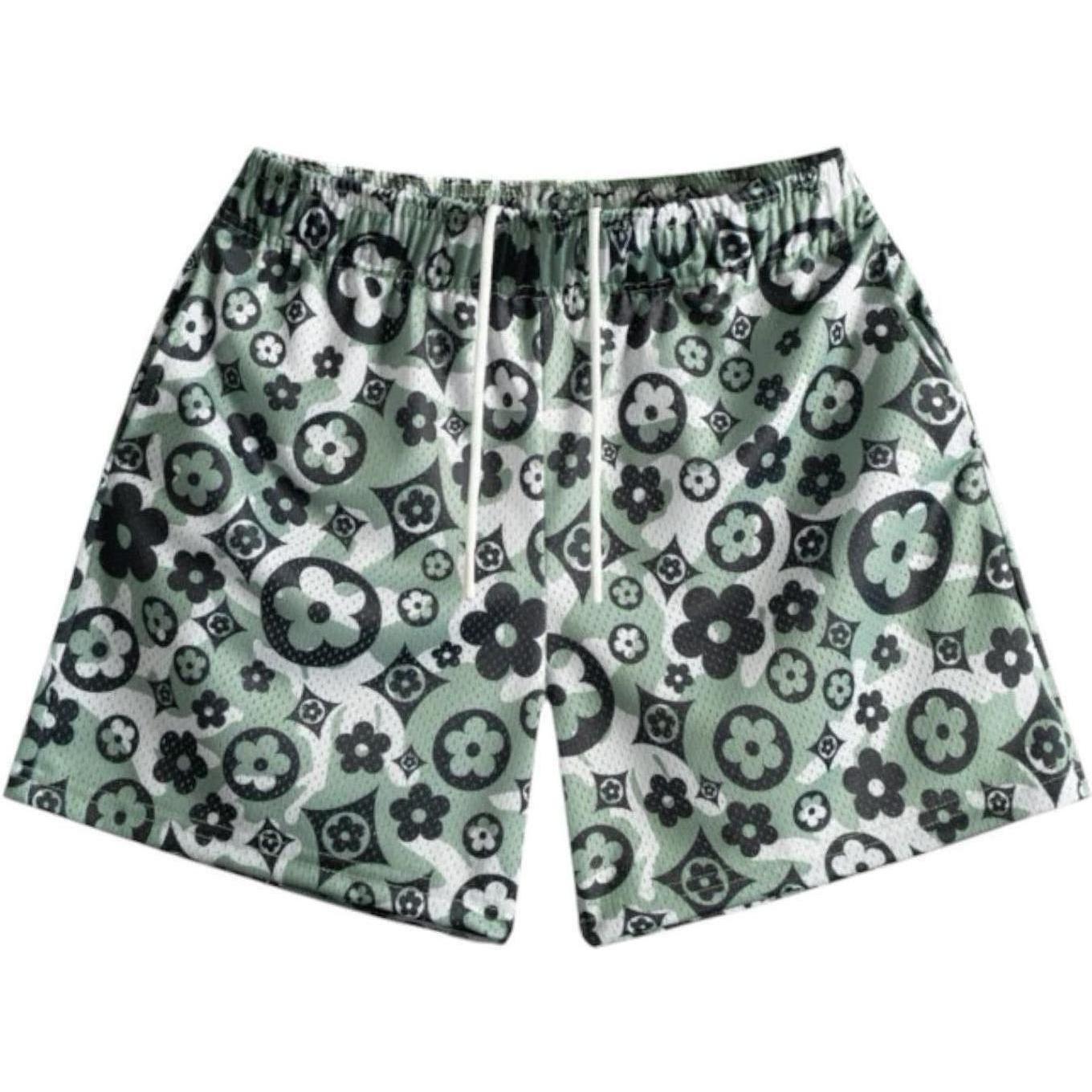 Bravest Studios Camo Flower Shorts