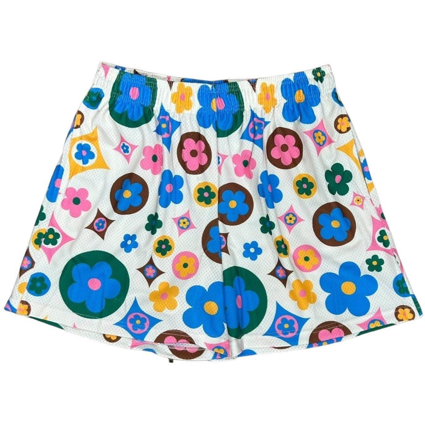 Bravest Studios Flower Shorts White Multi