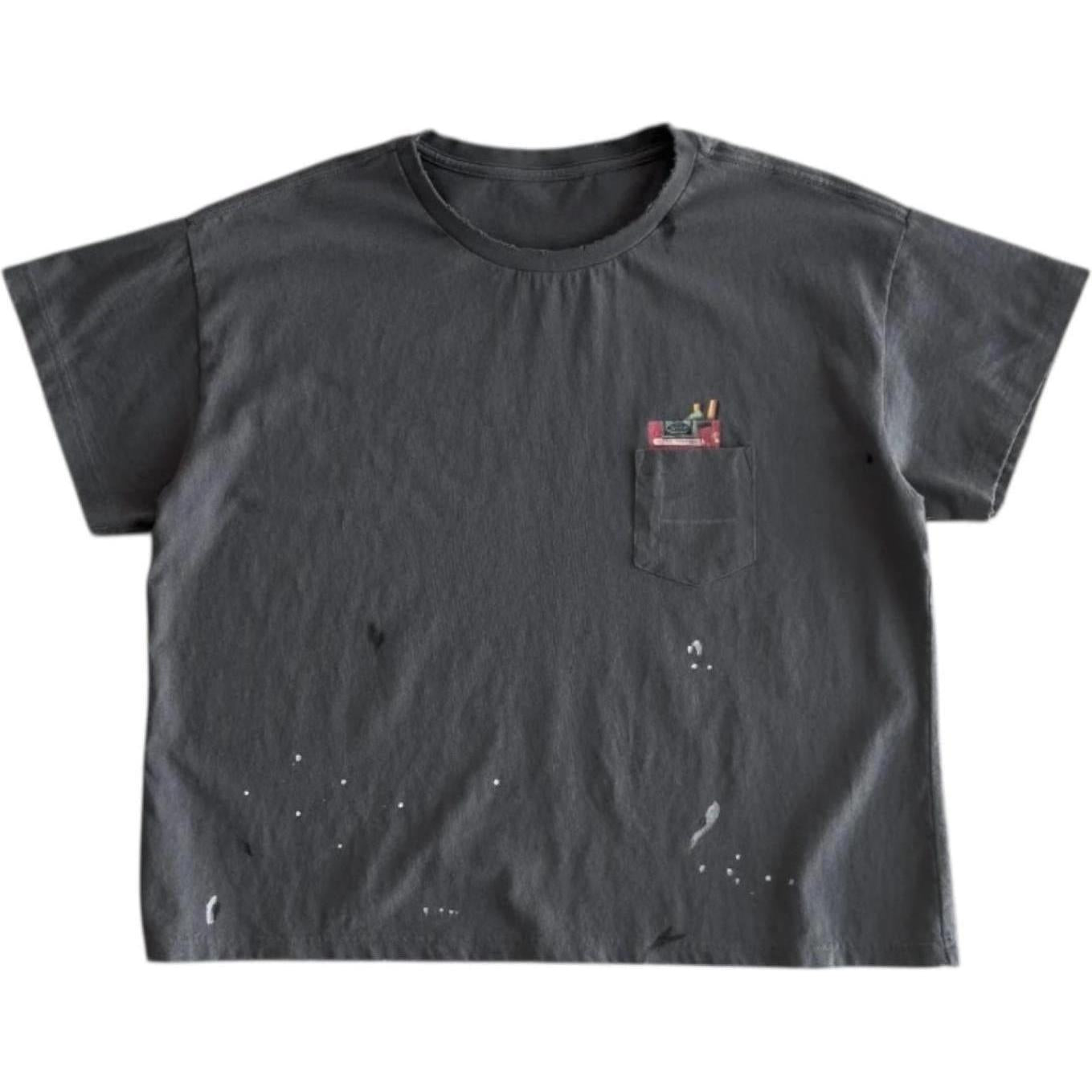 Bravest Studios Grey Carton Vintage T-Shirt Grey