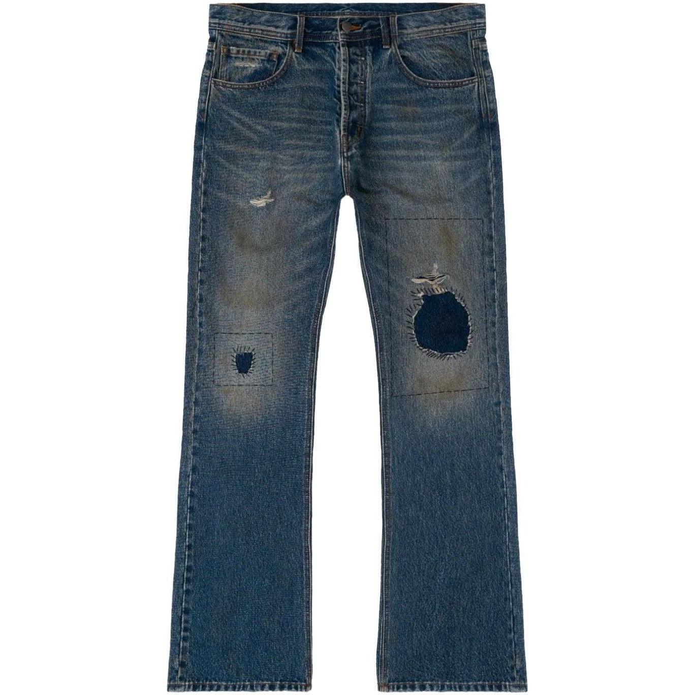 Bravest Studios Patchwork Denim Pants Blue