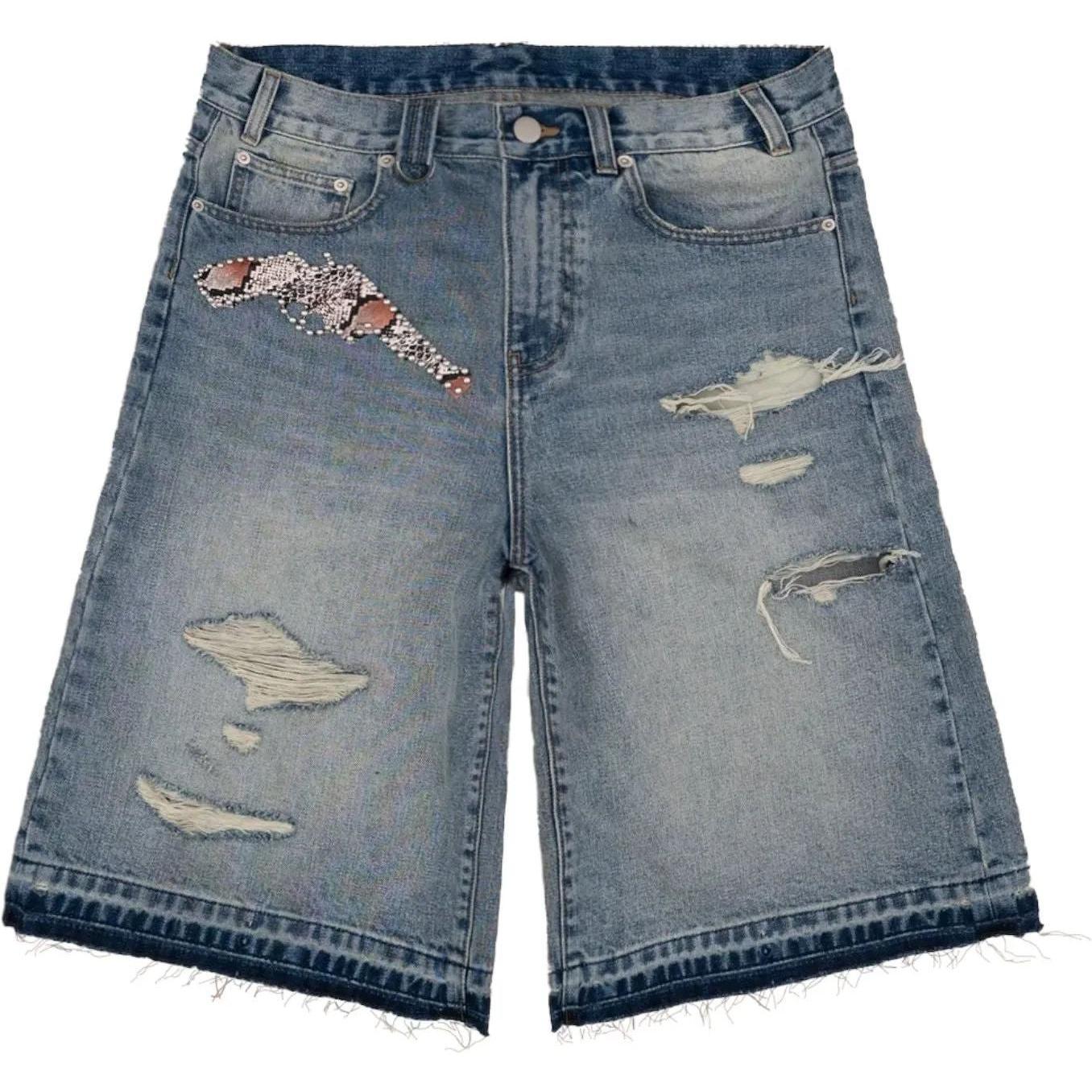 Bravest Studios Pistol Jean Shorts Blue