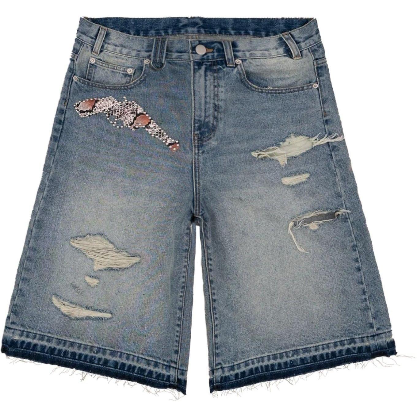 Bravest Studios Pistol Jean Shorts Blue