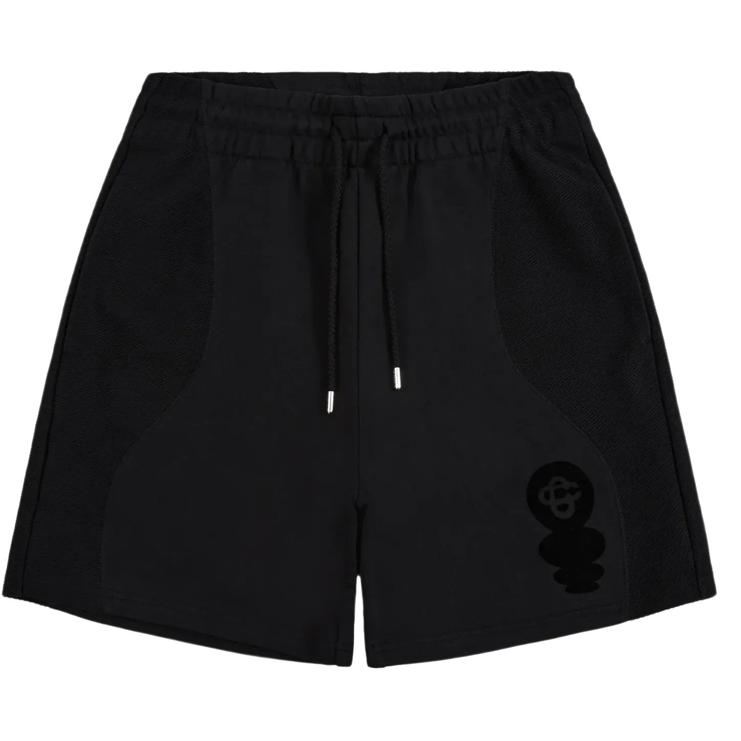 Casablanca Black Squash Logo Flock Print Sweatshorts Black