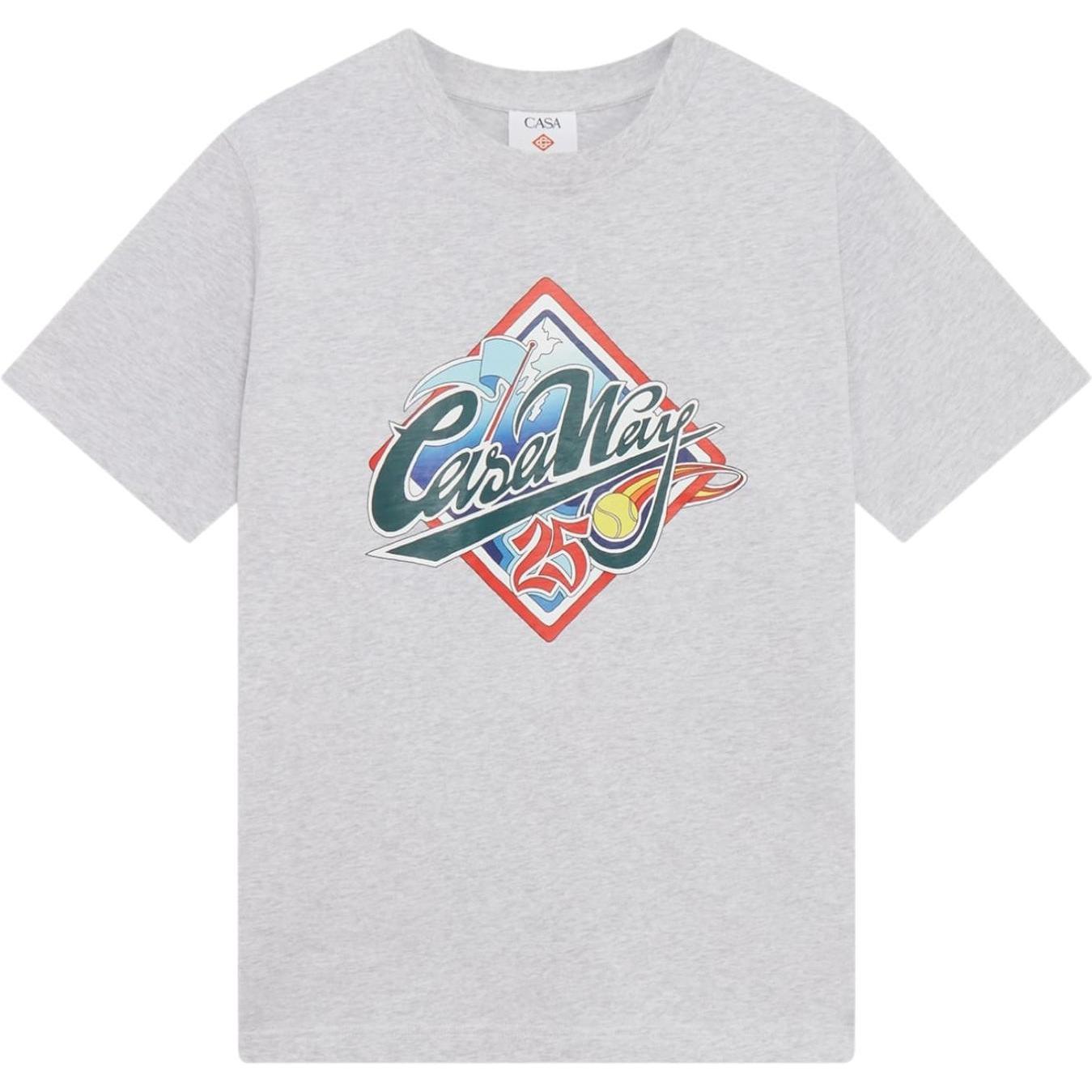 Casablanca Casa Way World Series Printed T-Shirt Grey