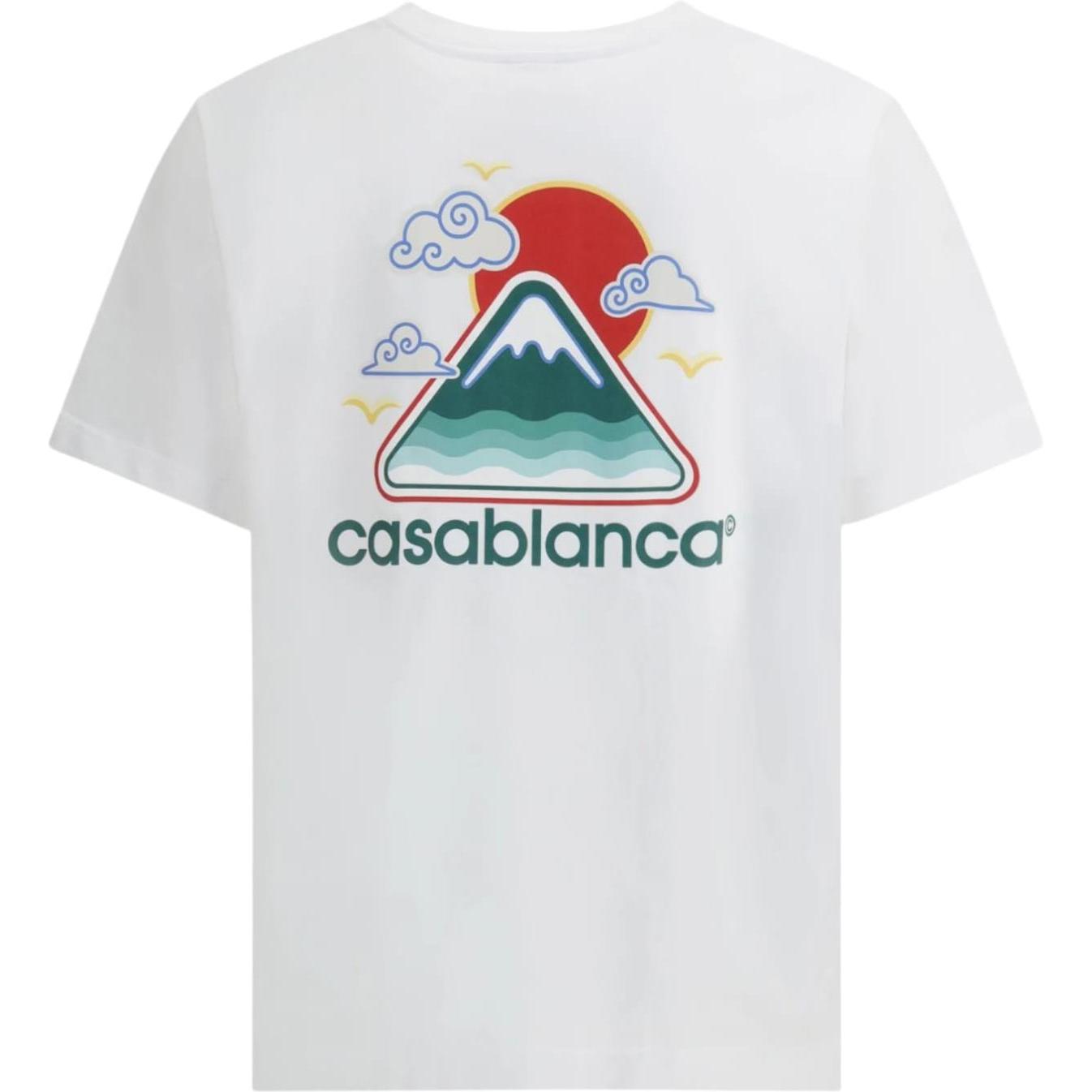 Casablanca Montagne Ondulle Printed T-Shirt White