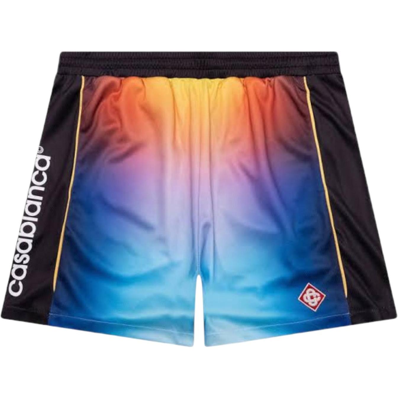 Casablanca Printed Football Shorts Gradient