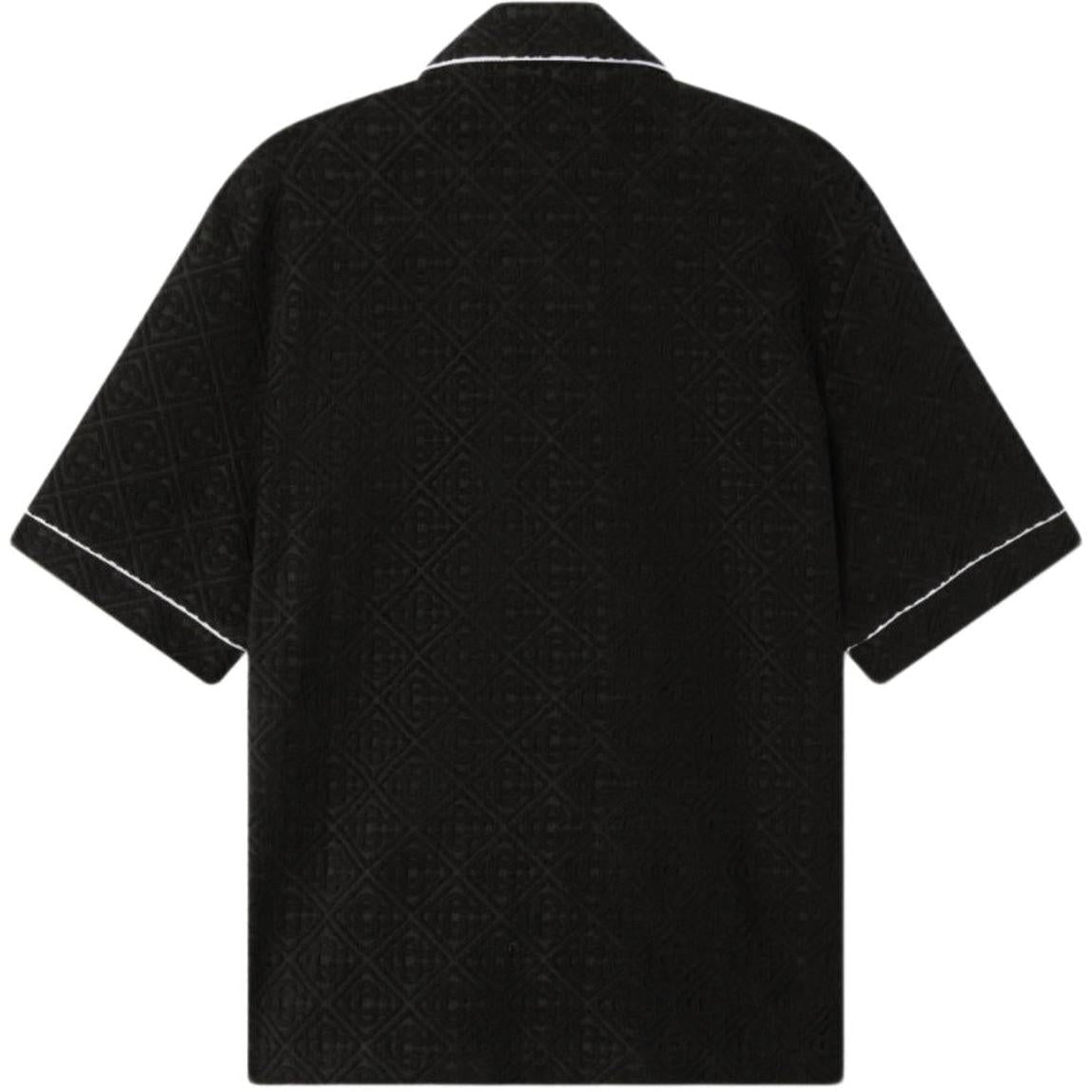 Casablanca Towelling Monogram Shirt Black
