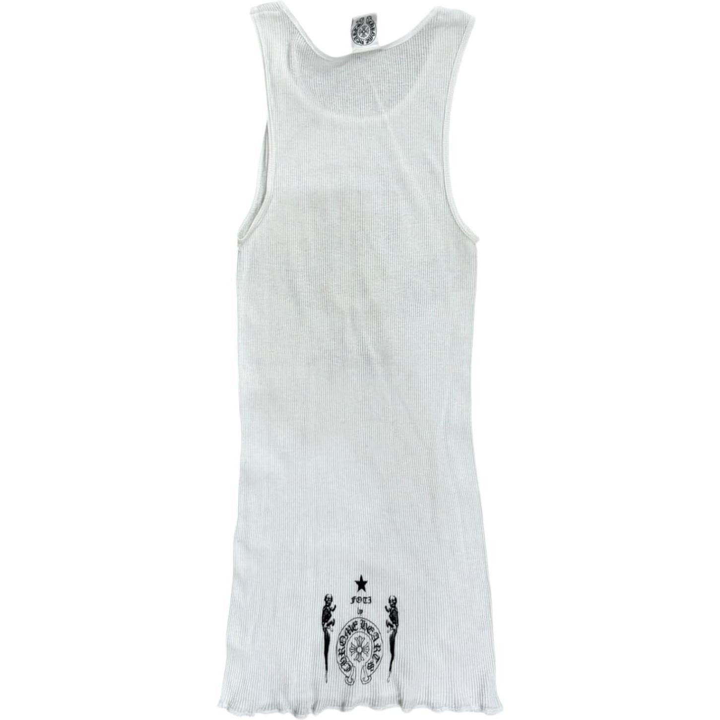 Chrome Heart Vintage Foti Harris Tank Top White