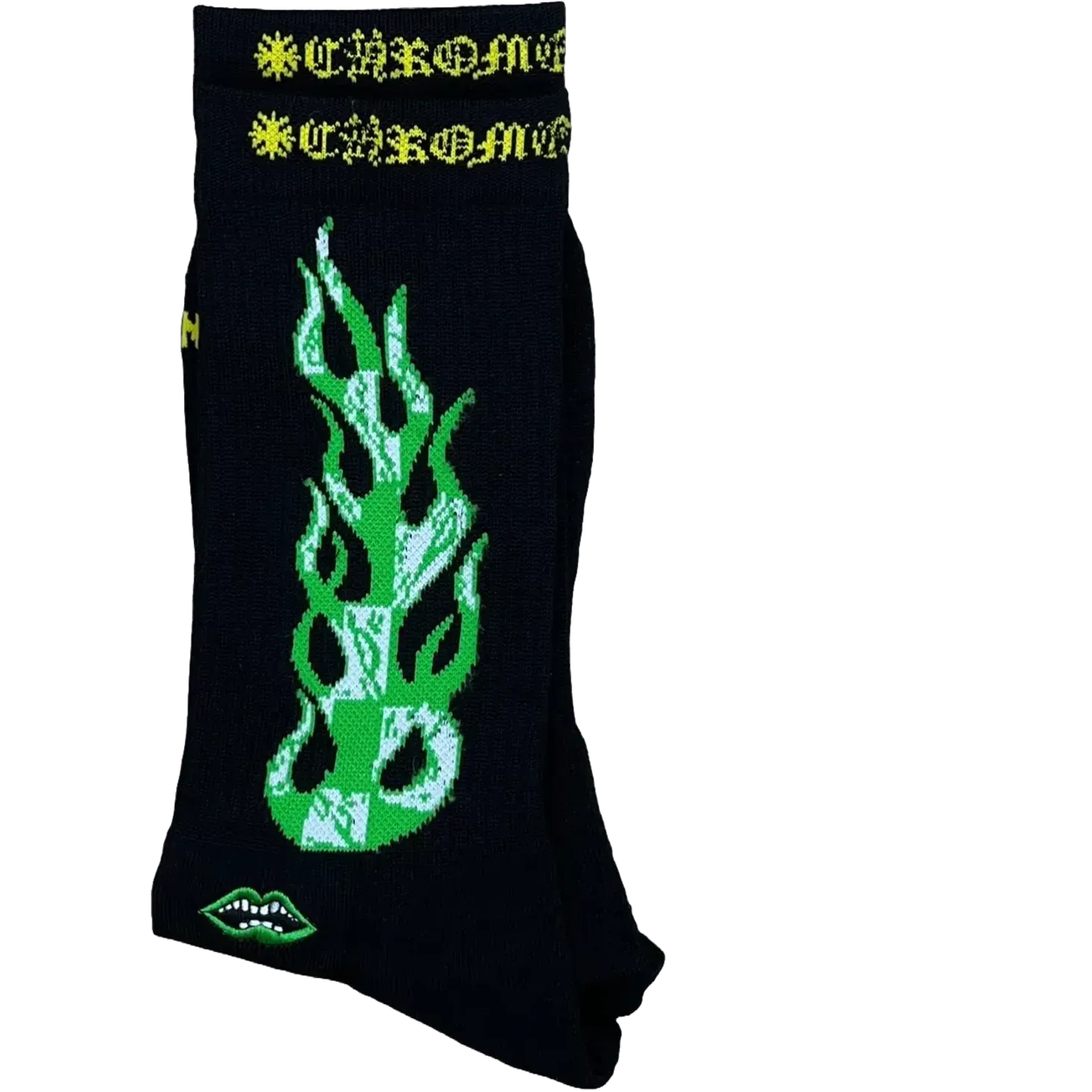 Chrome Heart X Matty Boy Flame Socks Black