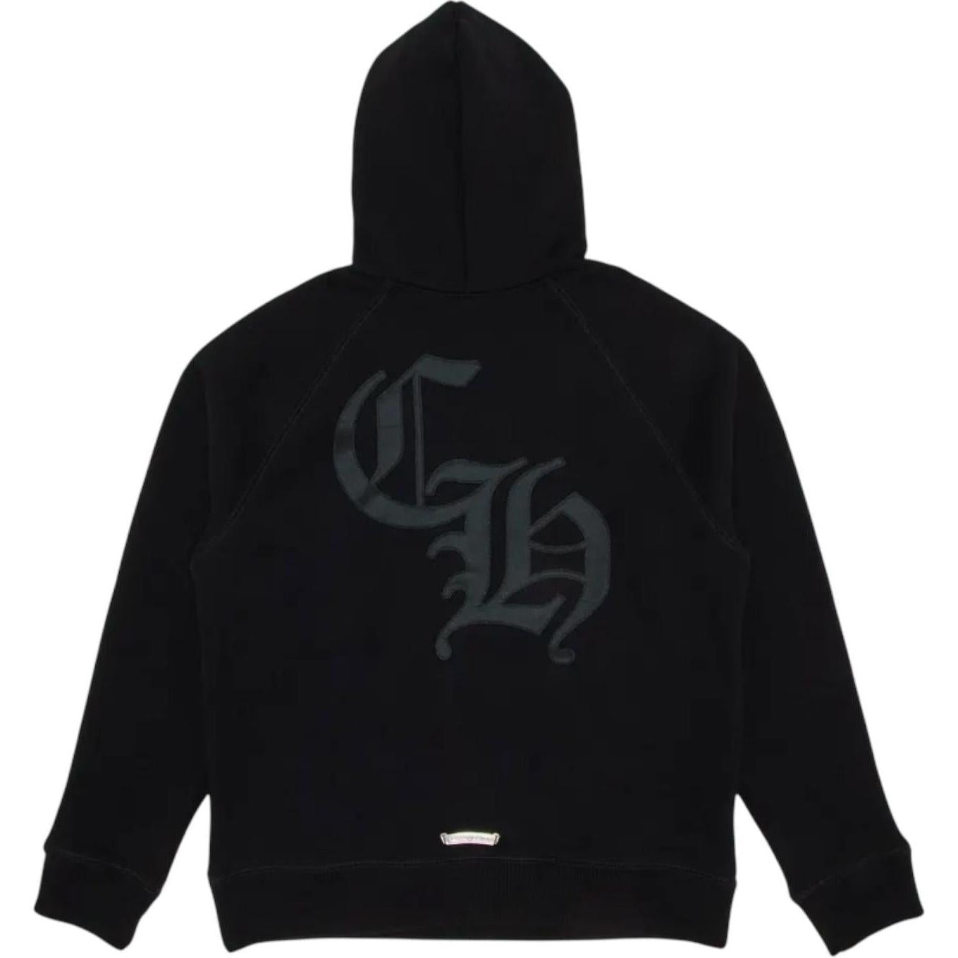 Chrome Hearts 711 Cemetery Cross Nylon CH Hoodie Black