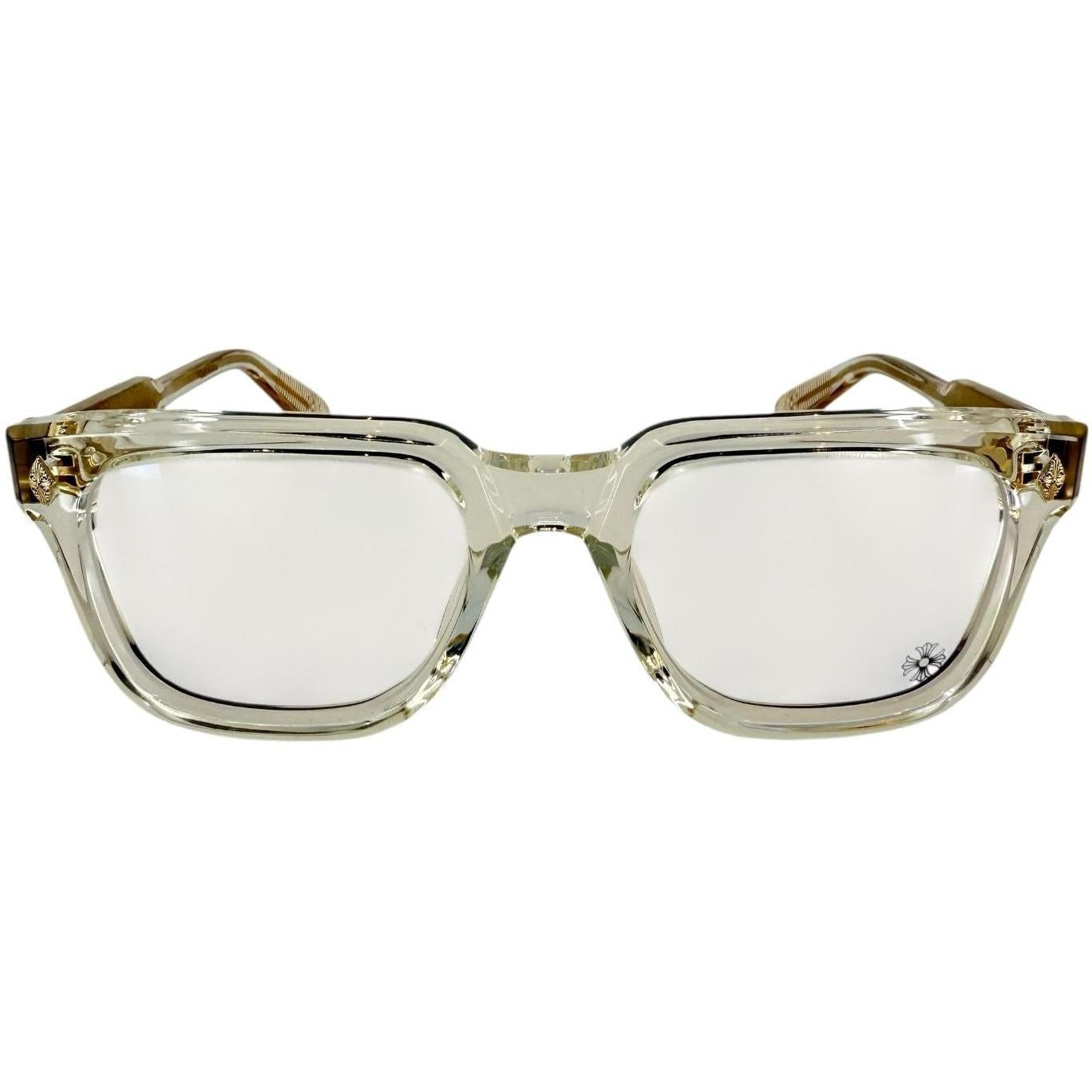 Chrome Hearts Ambidixtrous Crystal/18k Gold Plated Glasses