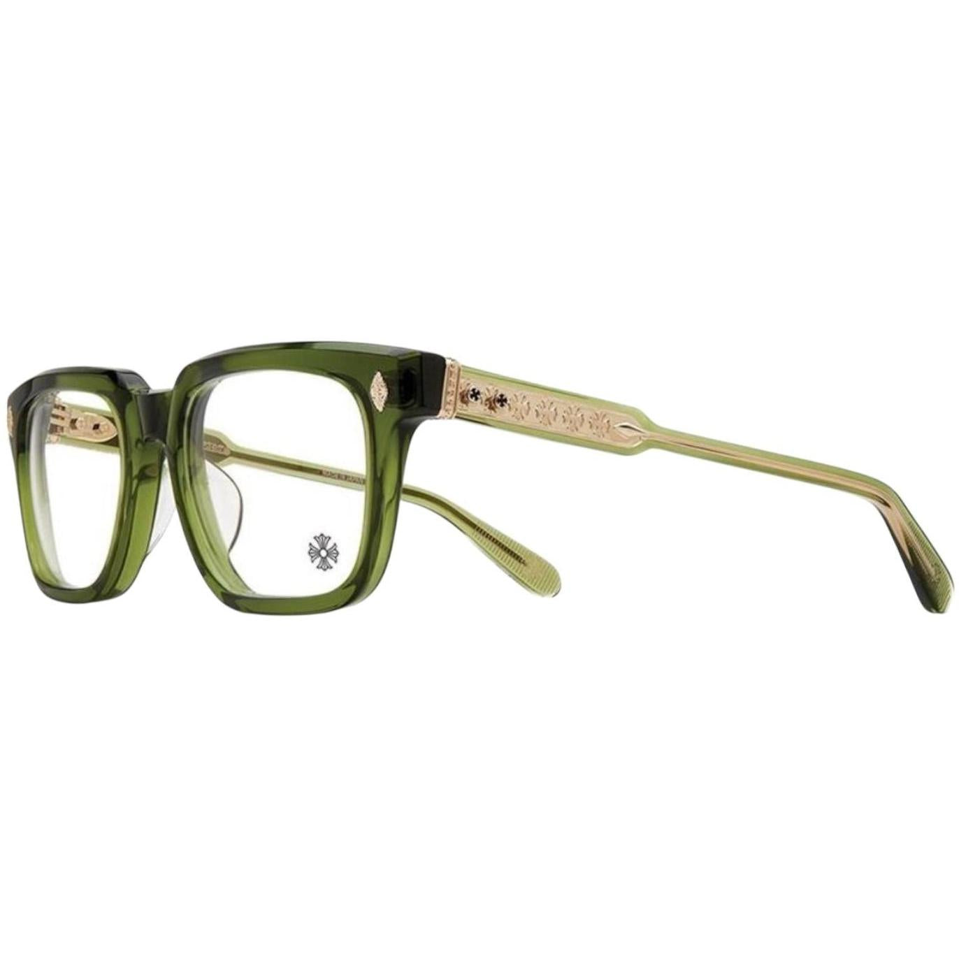 Chrome Hearts Ambidixtrous Green/18k Gold Plated Glasses