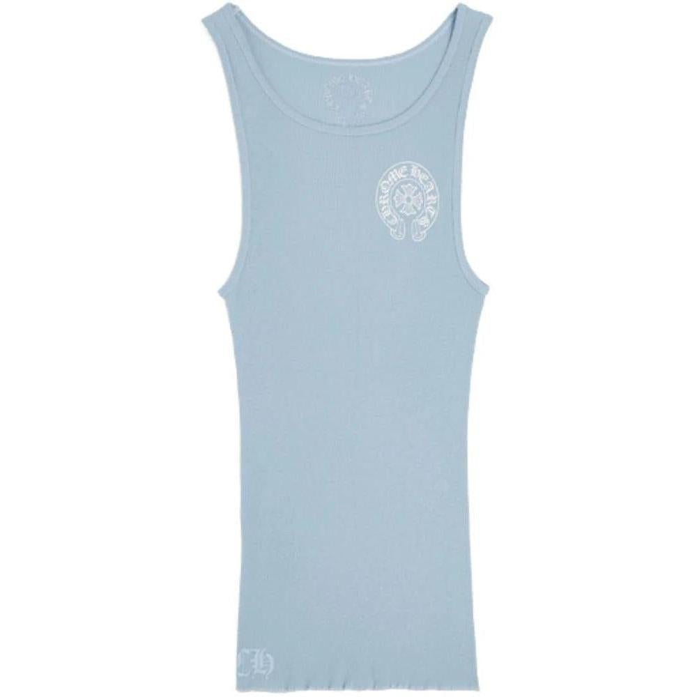 Chrome Hearts Baby Blue Rib Tank Blue