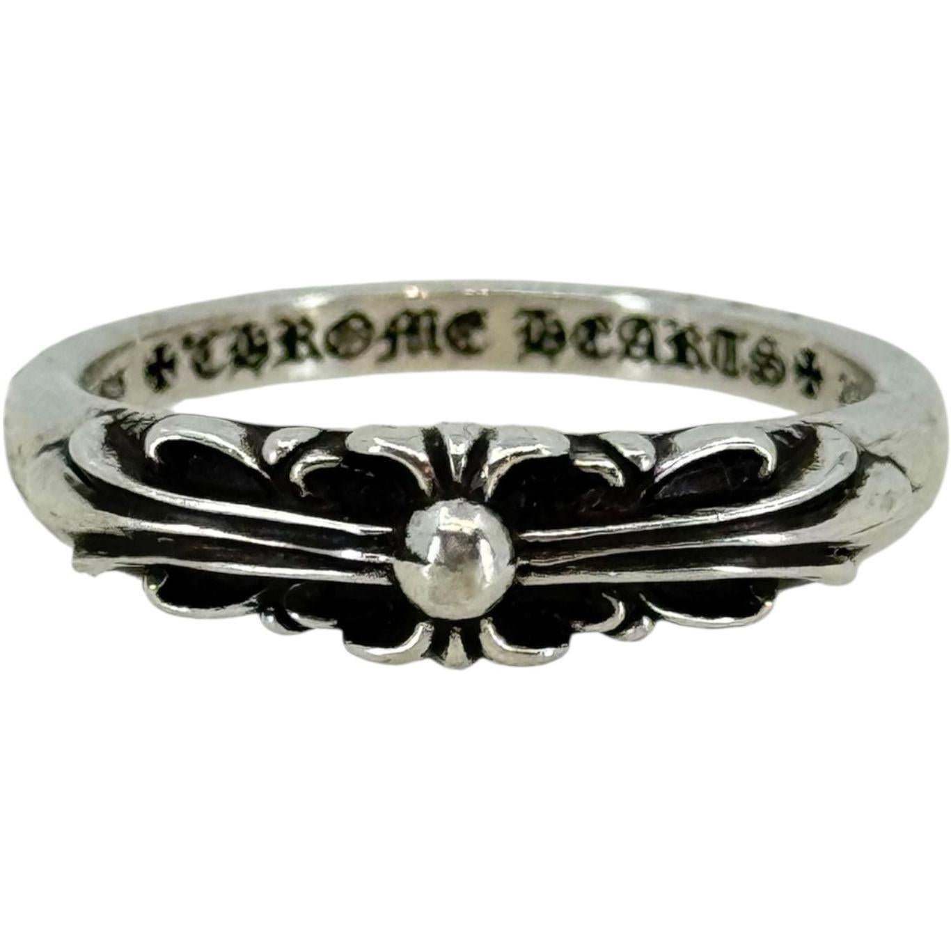 Chrome Hearts Baby Floral Silver Ring - Size 11.5