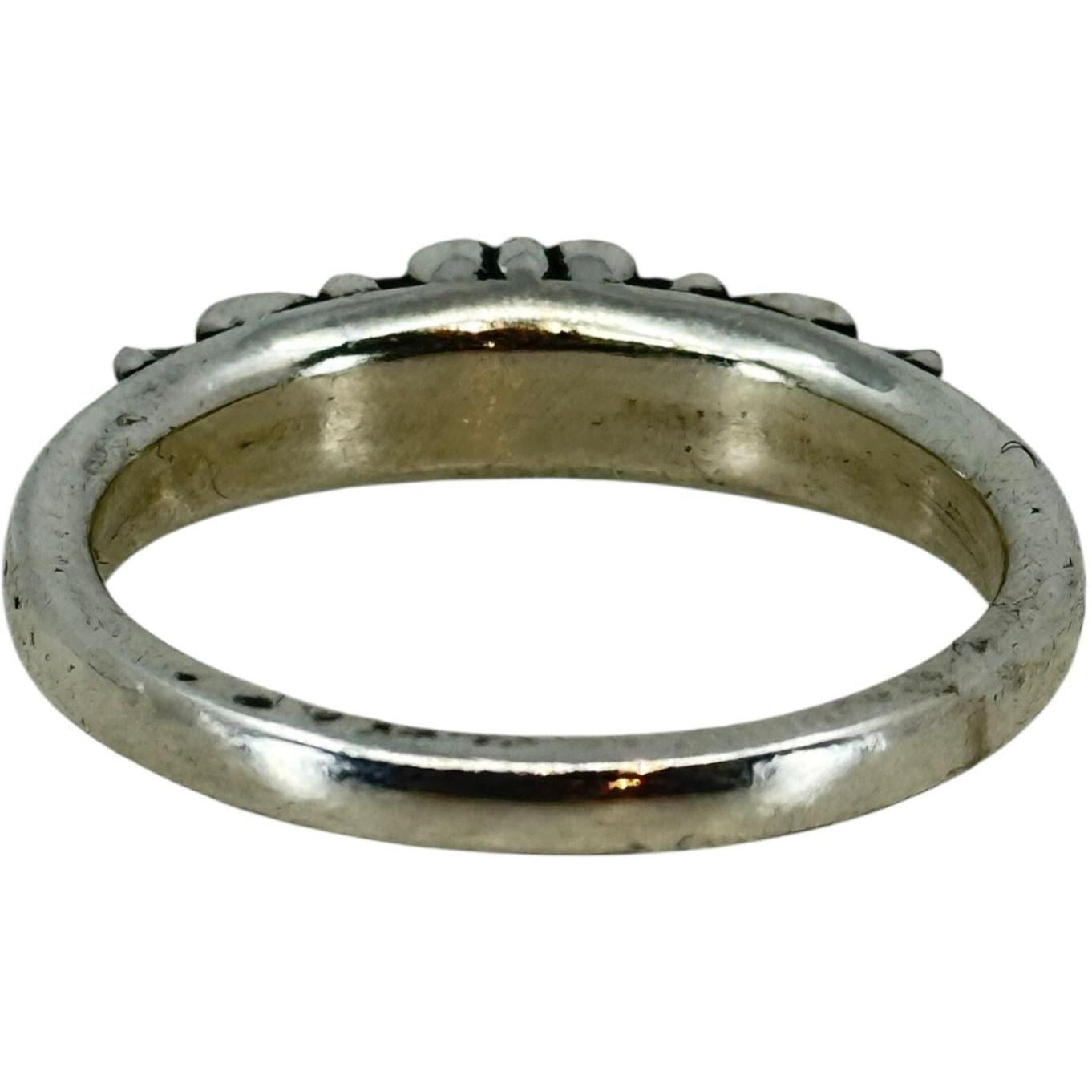 Chrome Hearts Baby Floral Silver Ring - Size 8.5