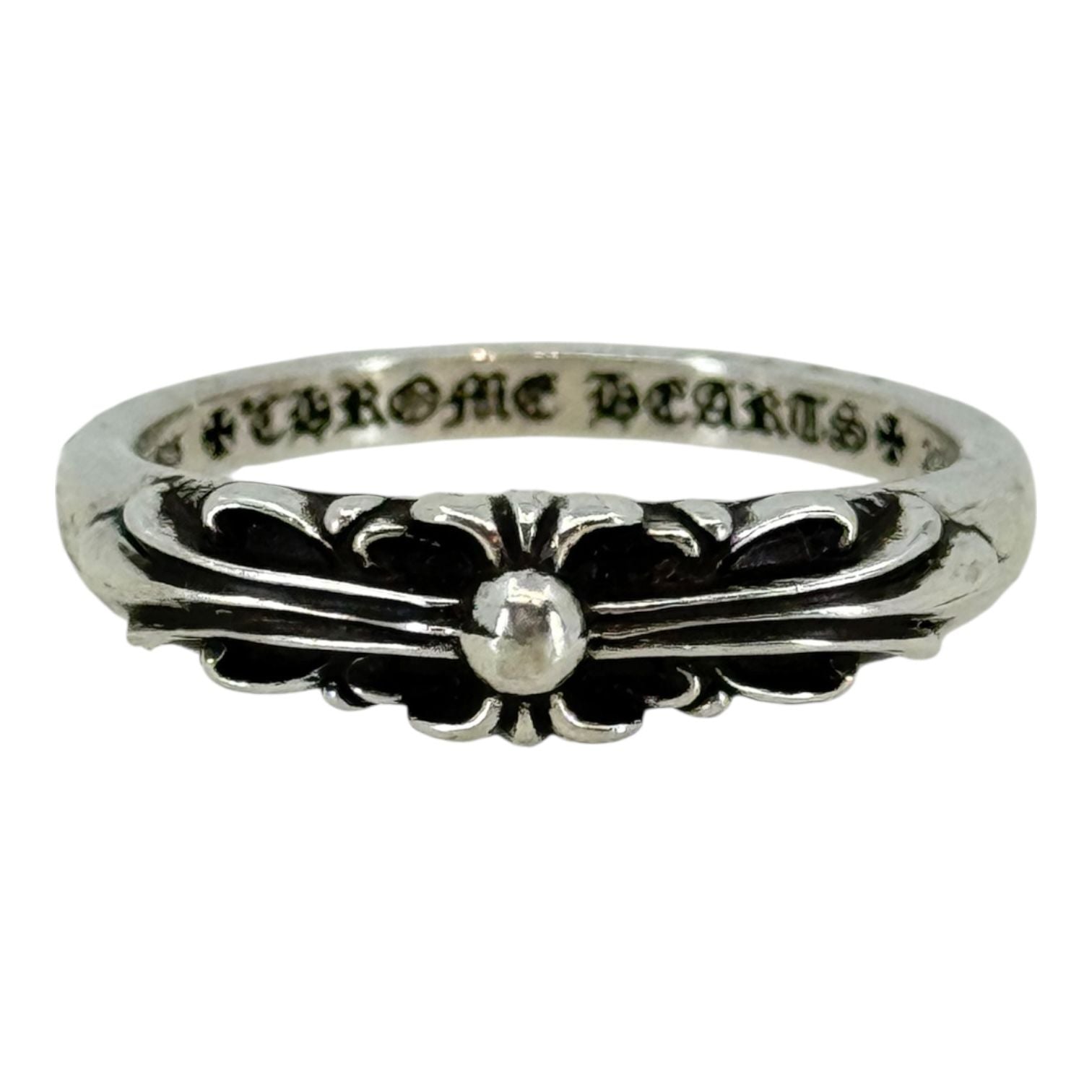 Chrome Hearts Baby Floral Silver Ring - Size 8.5