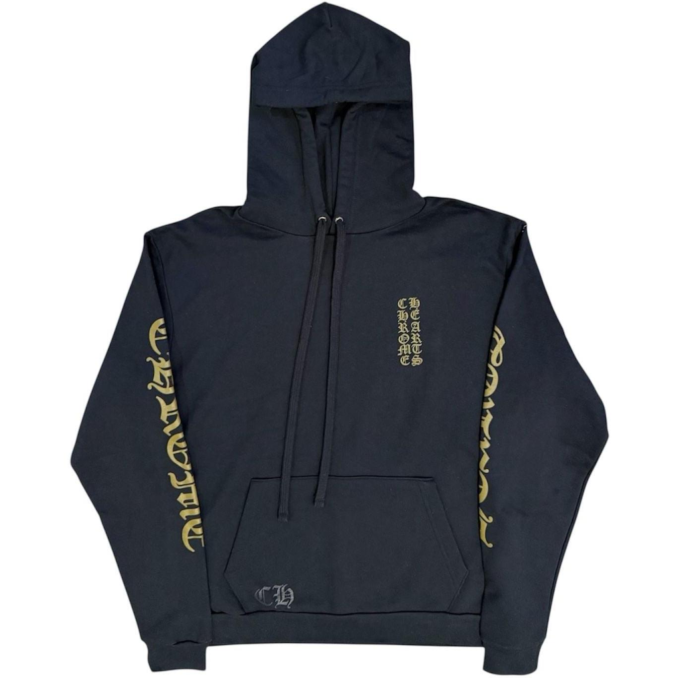 Chrome Hearts Black & Army Olive Green Logo Hoodie