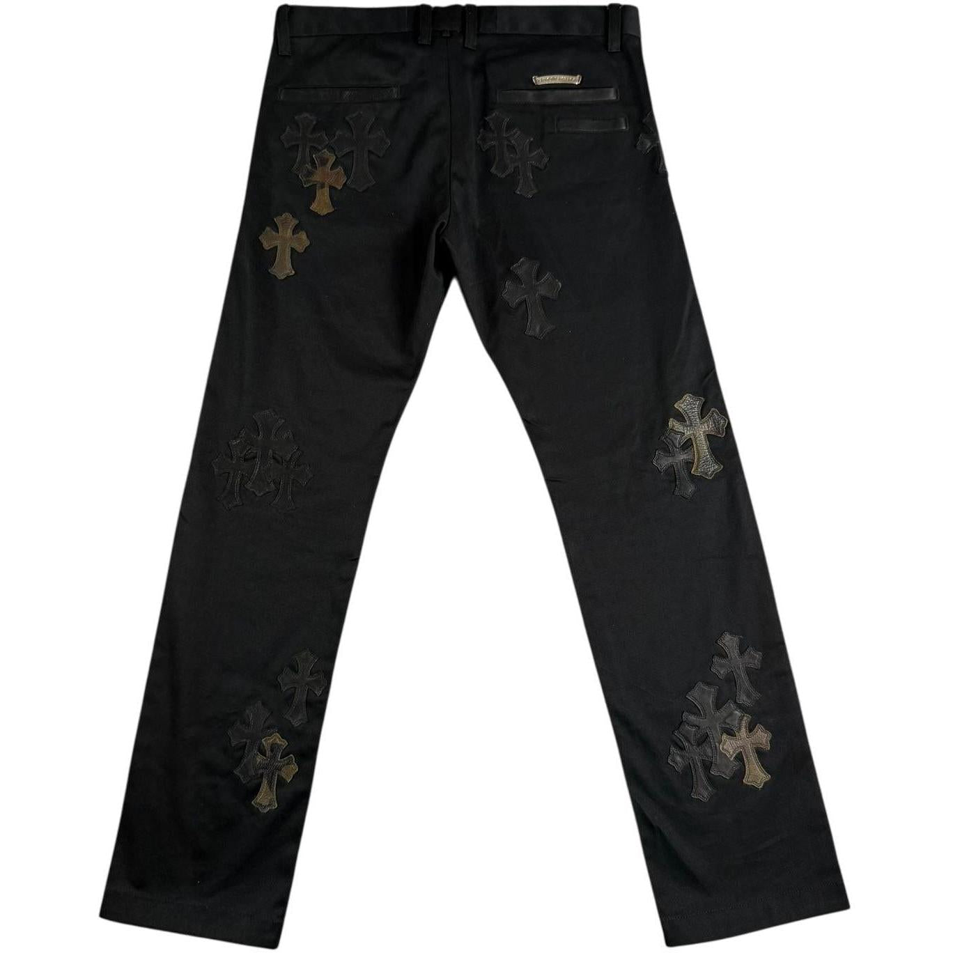 Chrome Hearts Black Camo Cross Patch Chino Pants