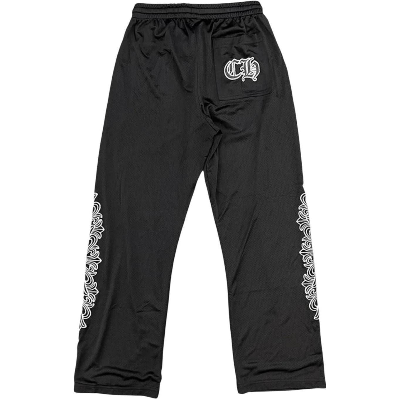Chrome Hearts Black Mesh Warm Up Pants