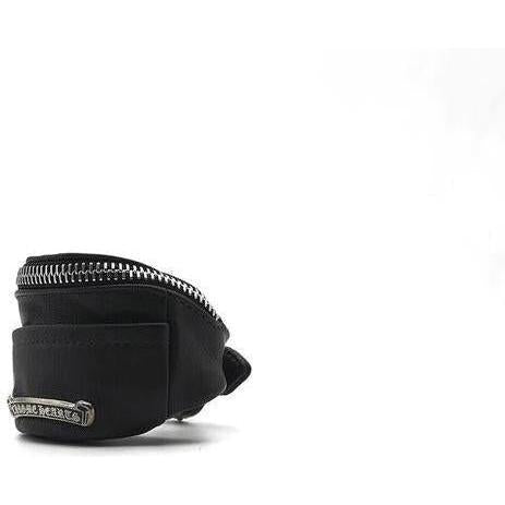 Chrome Hearts Black Silver Scroll Wrist Bag