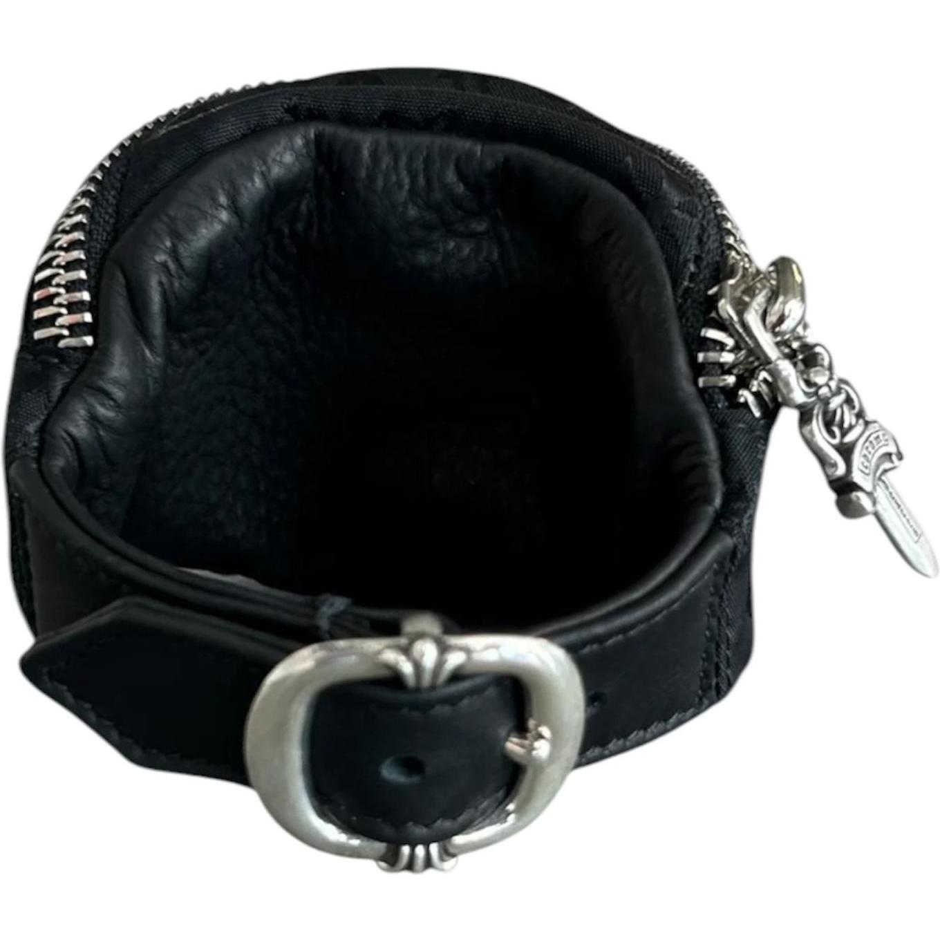 Chrome Hearts Black Stencil Nylon Wrist Bag