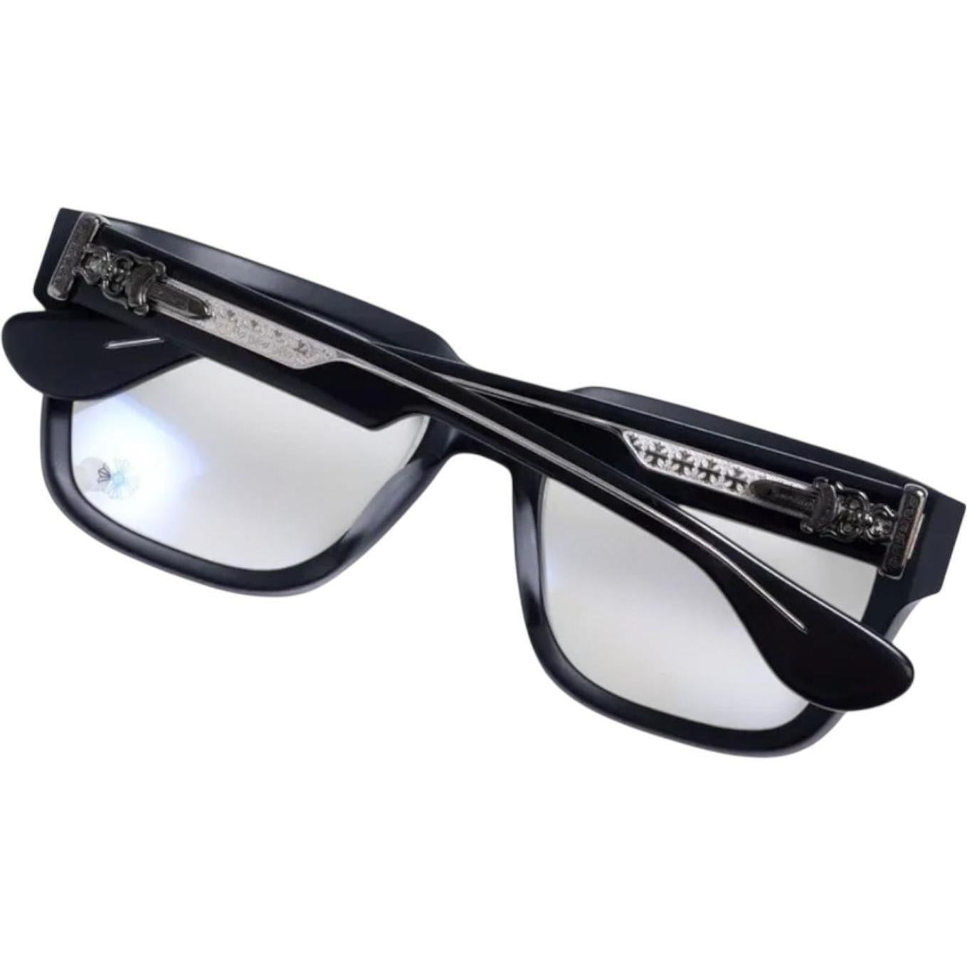 Chrome Hearts Box Officer Black/Silver Glasses