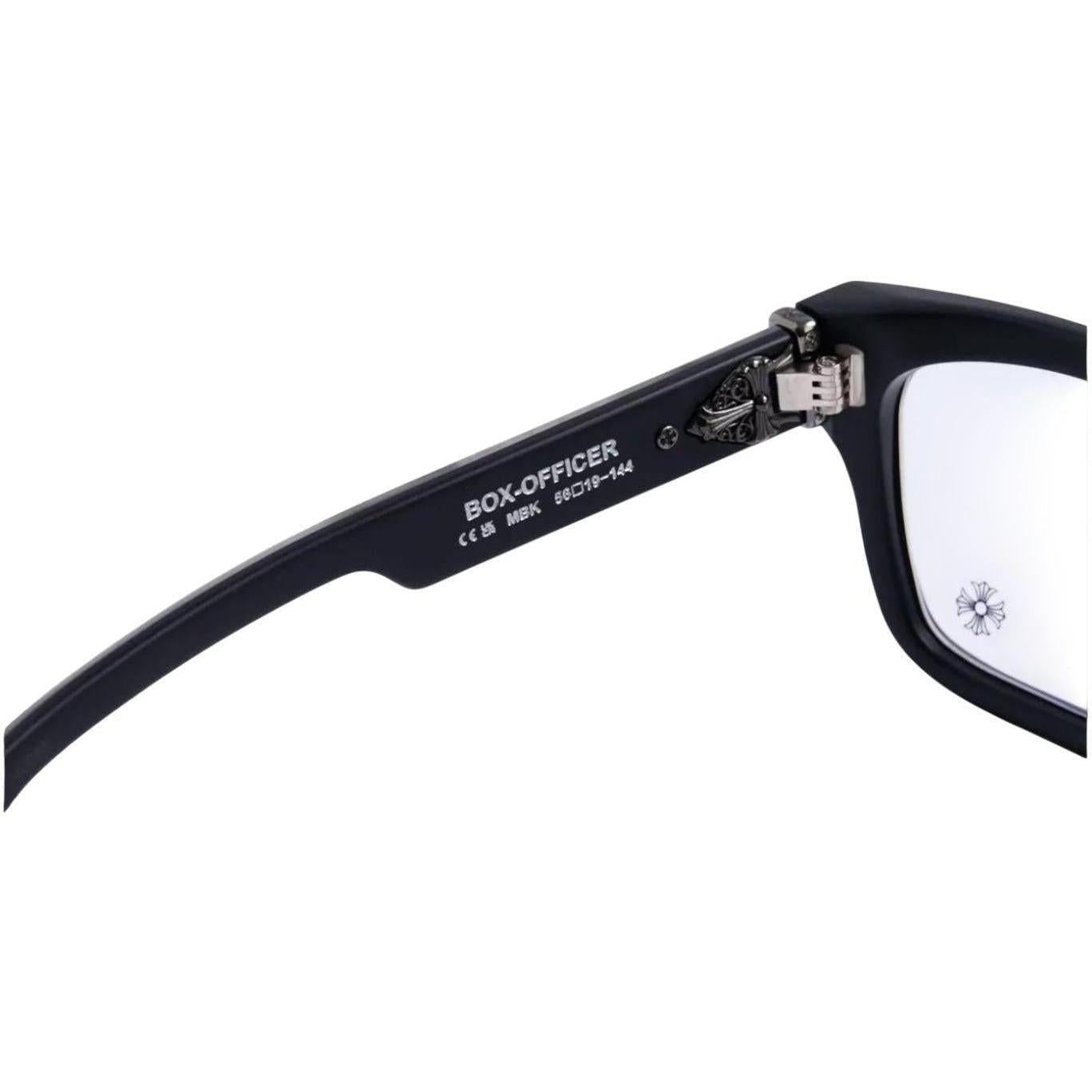 Chrome Hearts Box Officer Black/Silver Glasses