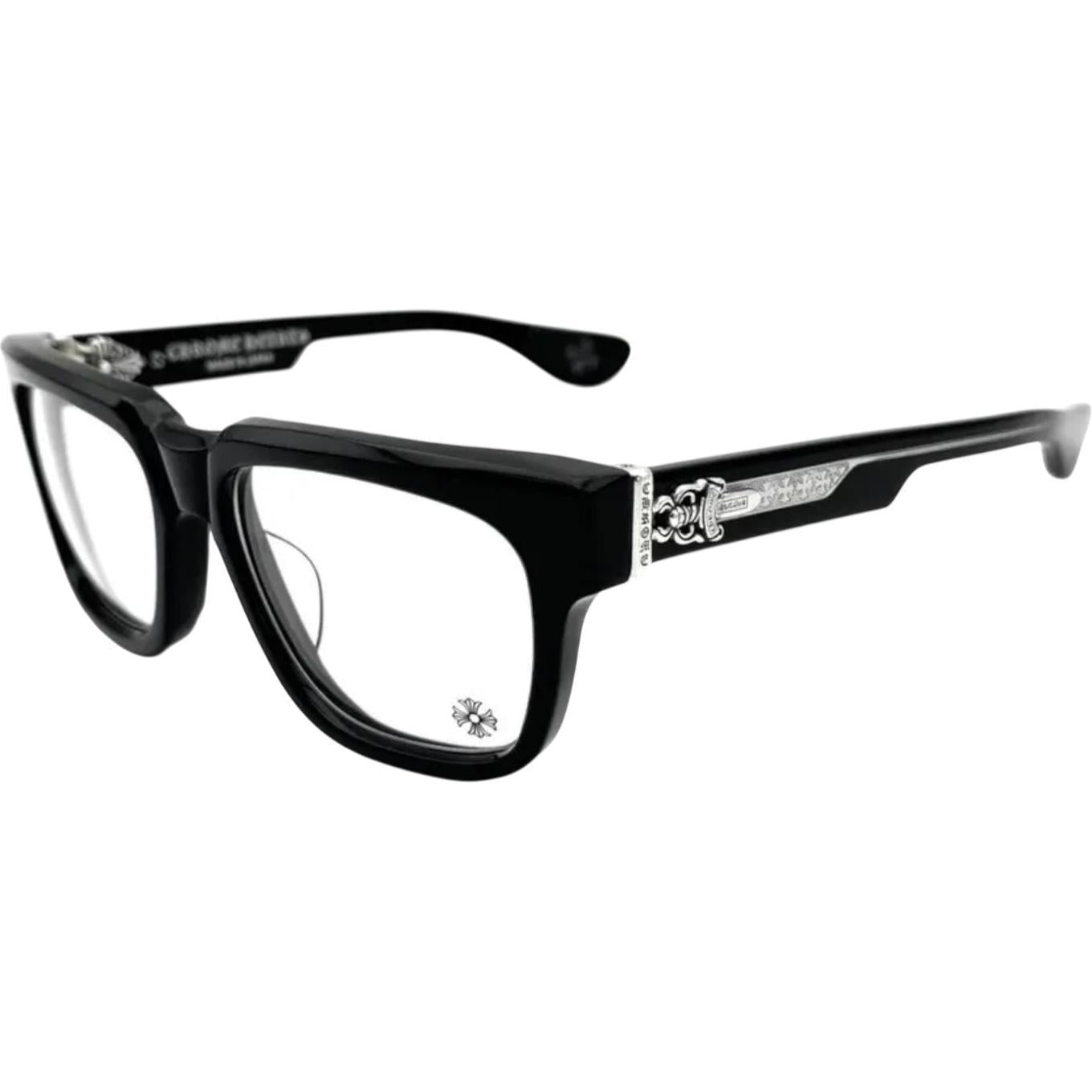 Chrome Hearts Box Officer Black/Silver Glasses
