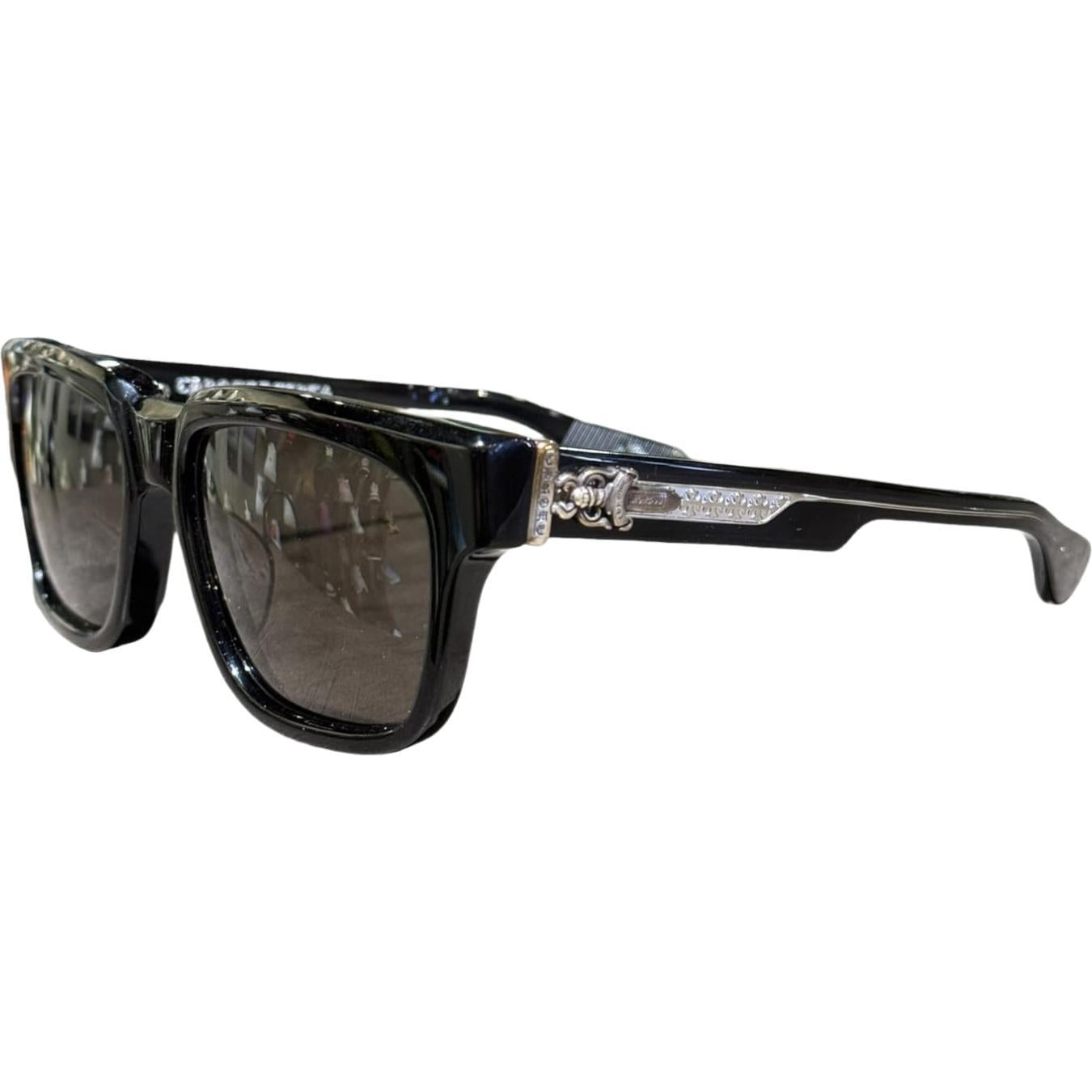 Chrome Hearts Box Officer Black/Silver Sunglasses