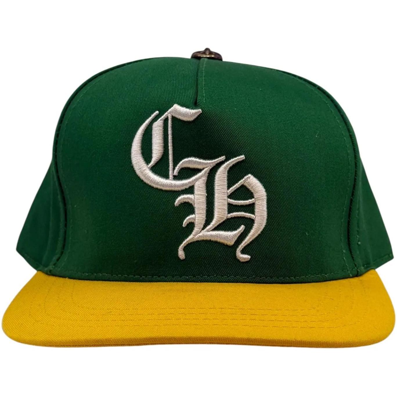 Chrome Hearts CH Baseball Hat Green/Yellow