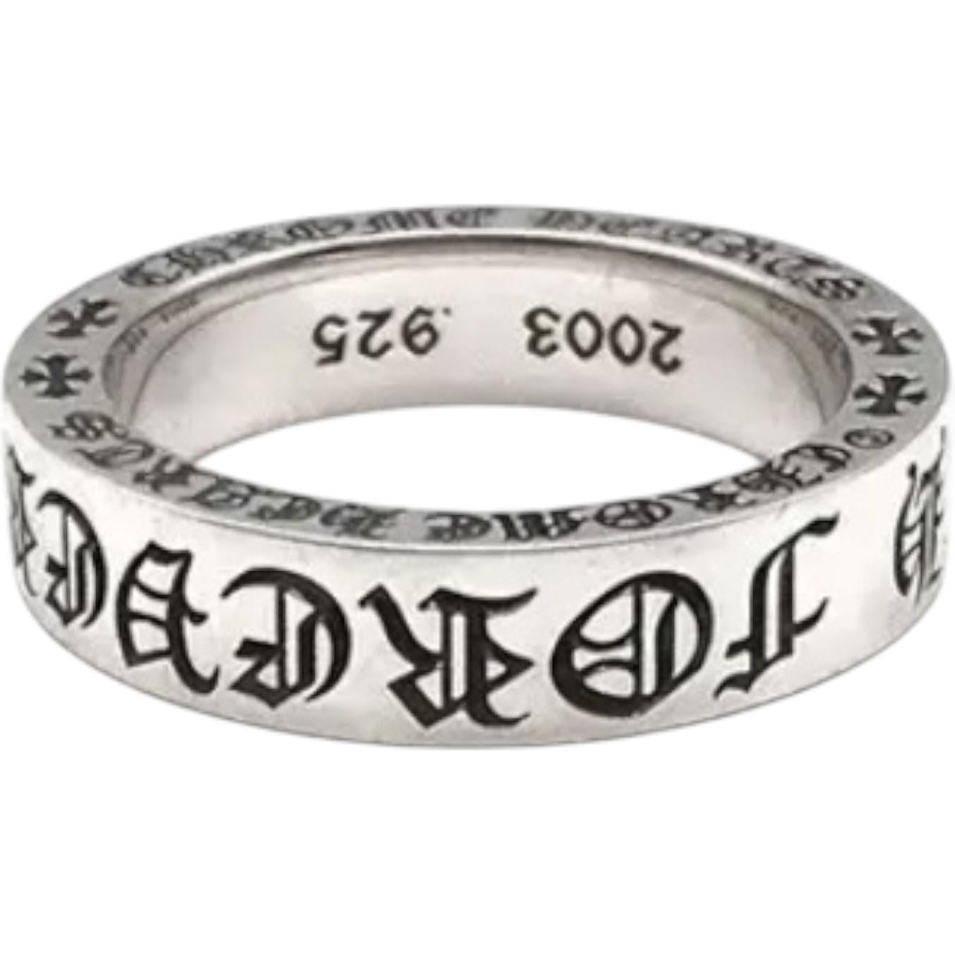 Chrome Hearts CH Forever Spacer Ring - Size 7