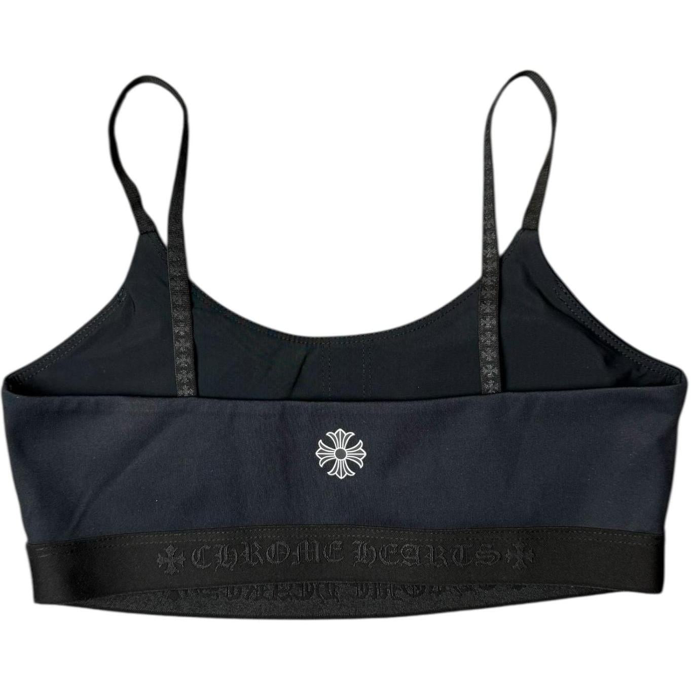 Chrome Hearts CH Logo Yoga Wear Sports Tank Top Black Black