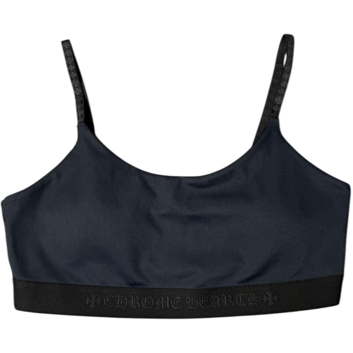 Chrome Hearts CH Logo Yoga Wear Sports Tank Top Black Black
